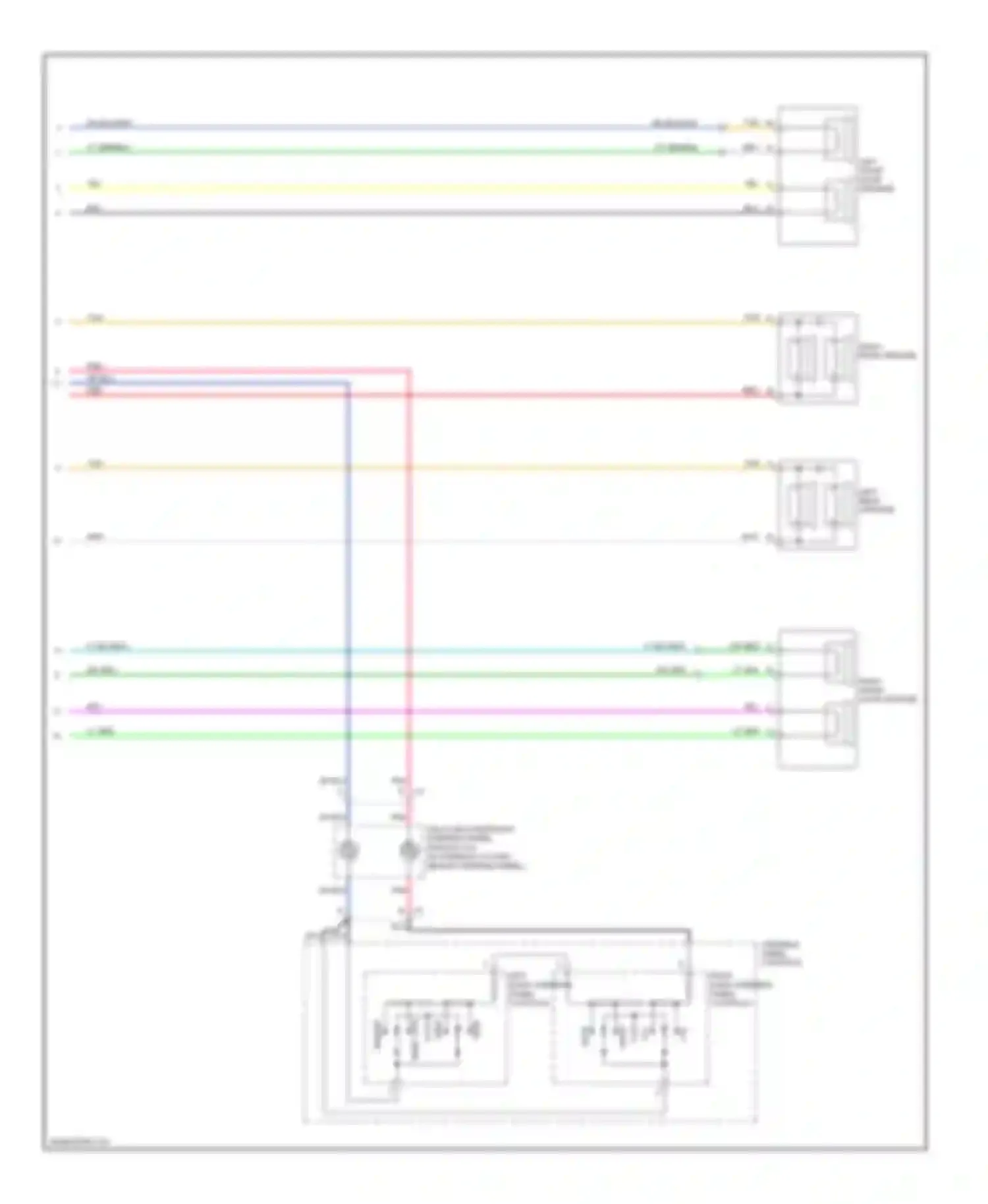 Wiring diagram right rear speaker for Chevrolet Impala VIII (1999-2006) (1 of 3)