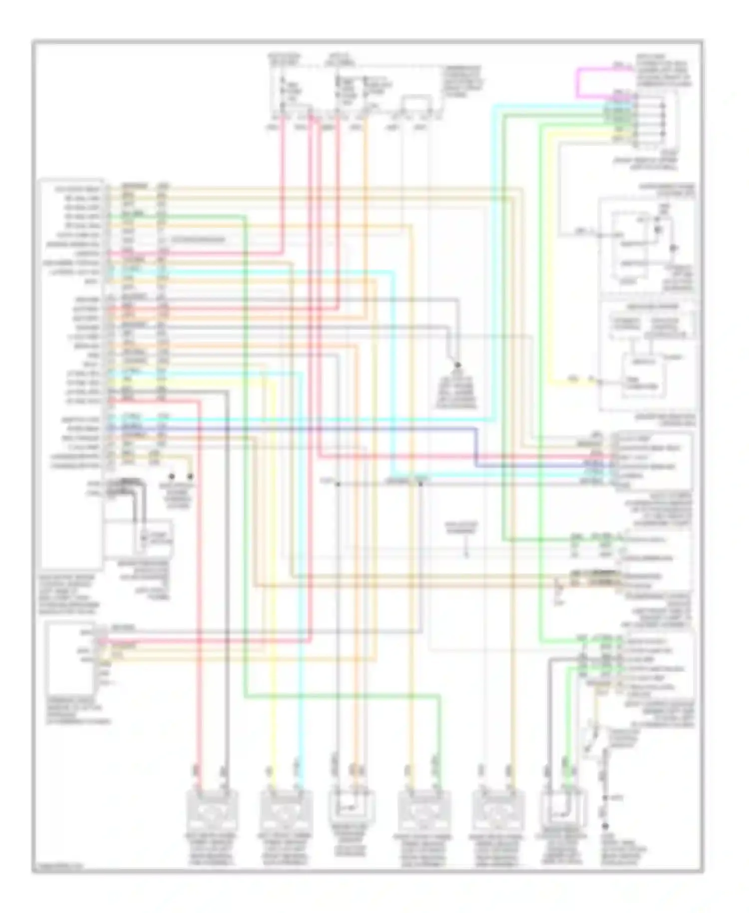 Wiring diagram traction control switch for Chevrolet Impala VIII (1999-2006) (1 of 2)