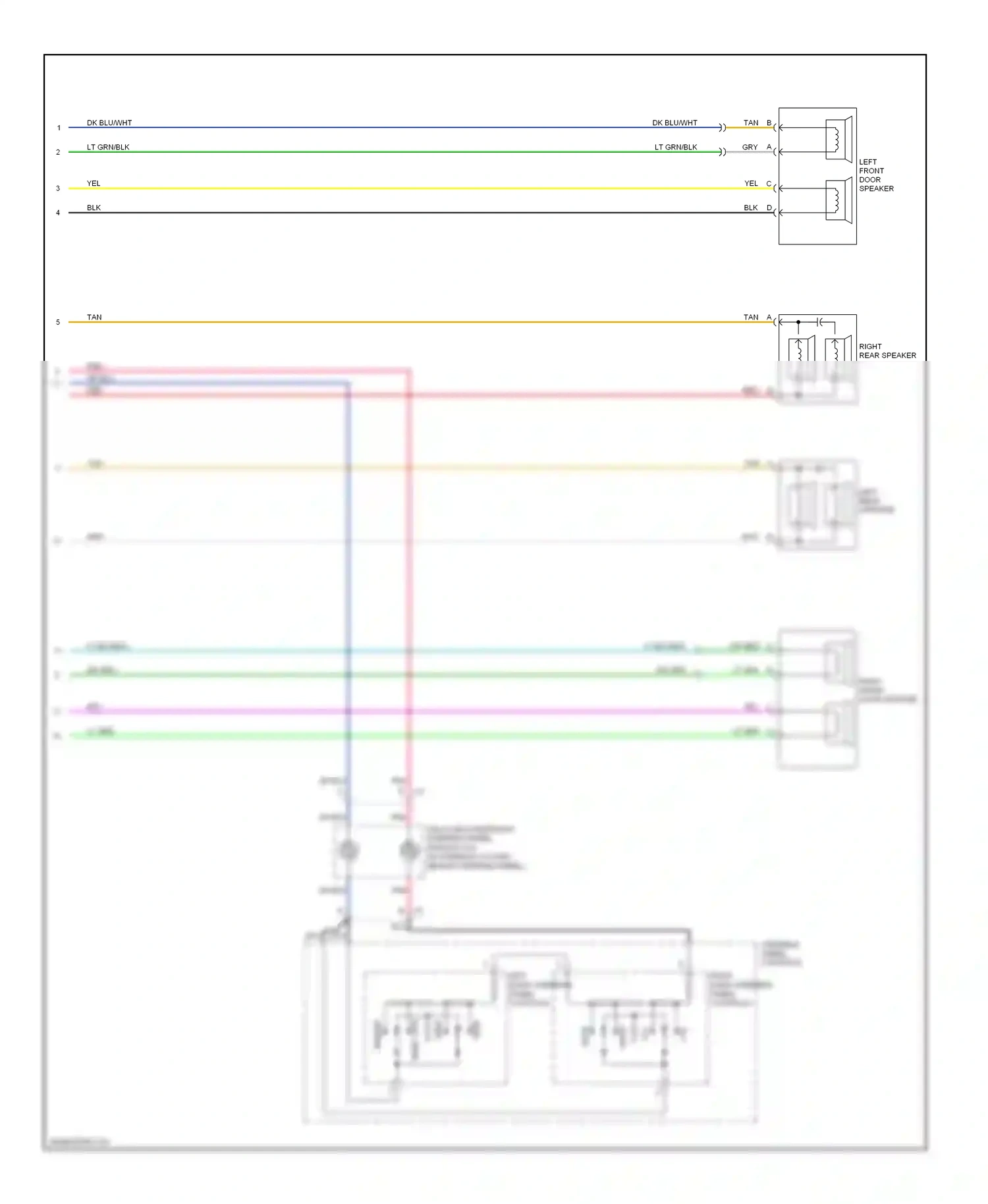 Wiring diagram vol dn for Chevrolet Impala VIII (1999-2006) (1 of 3)