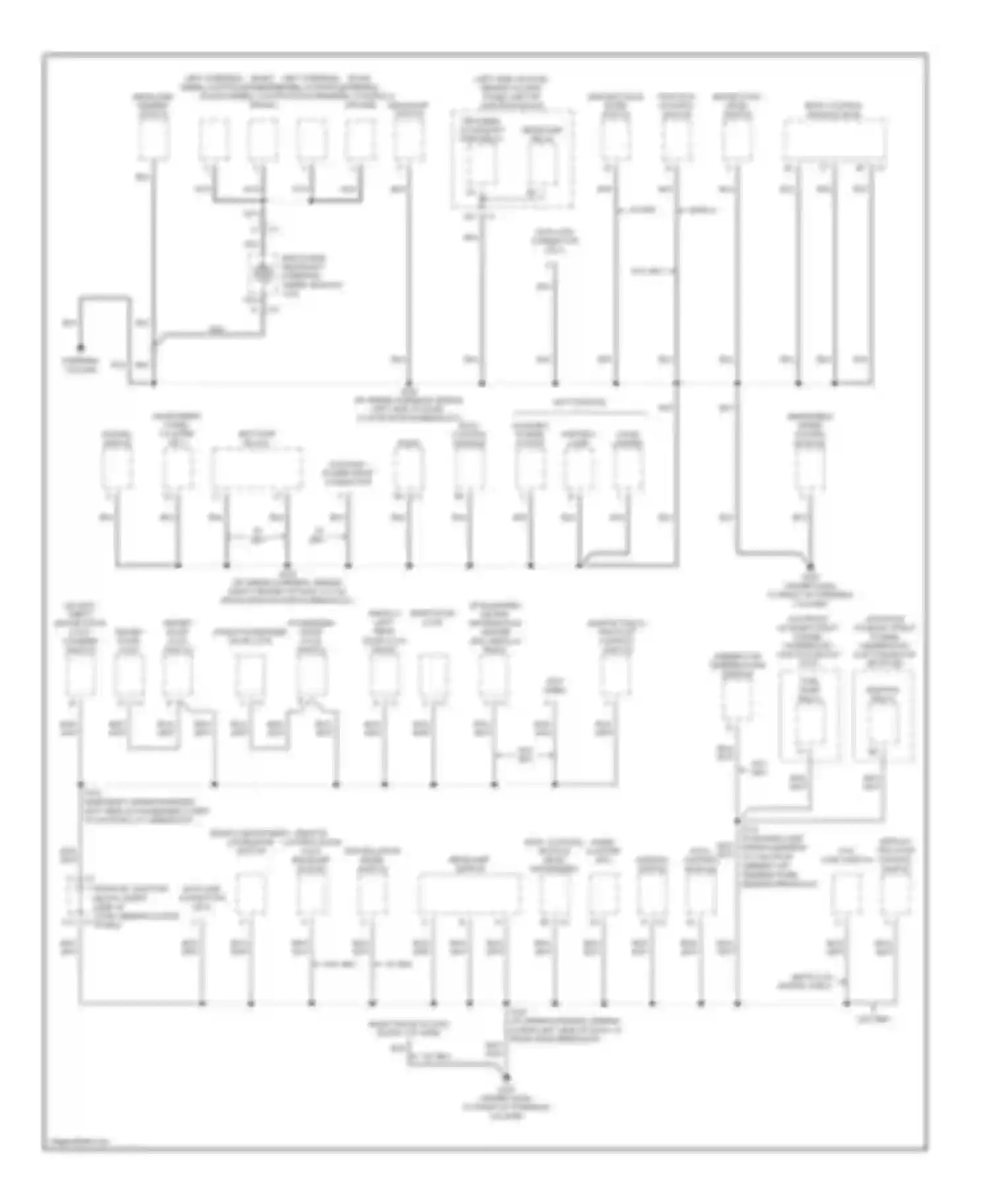 Wiring diagram w/o console for Chevrolet Impala VIII (1999-2006) (1 of 1)