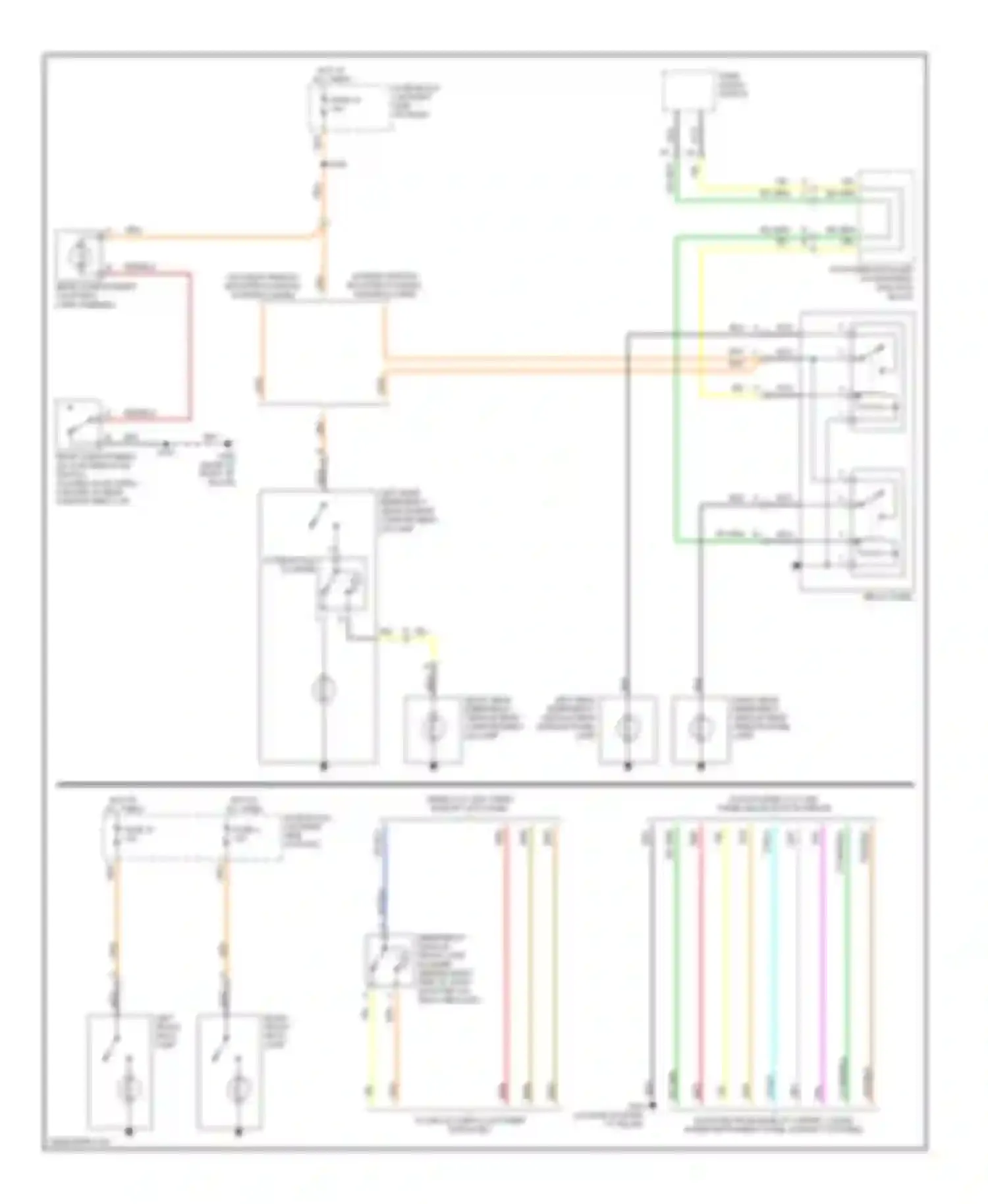 Lumina Chevrolet I (1989-2001): Exterior lamps circuit, with police or emergency vehicle option