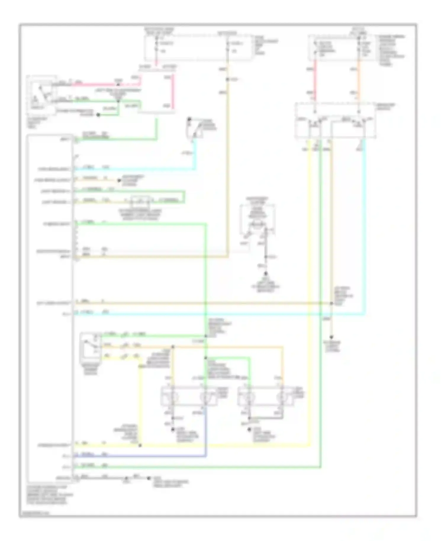 Lumina Chevrolet I (1989-2001): Headlight circuit