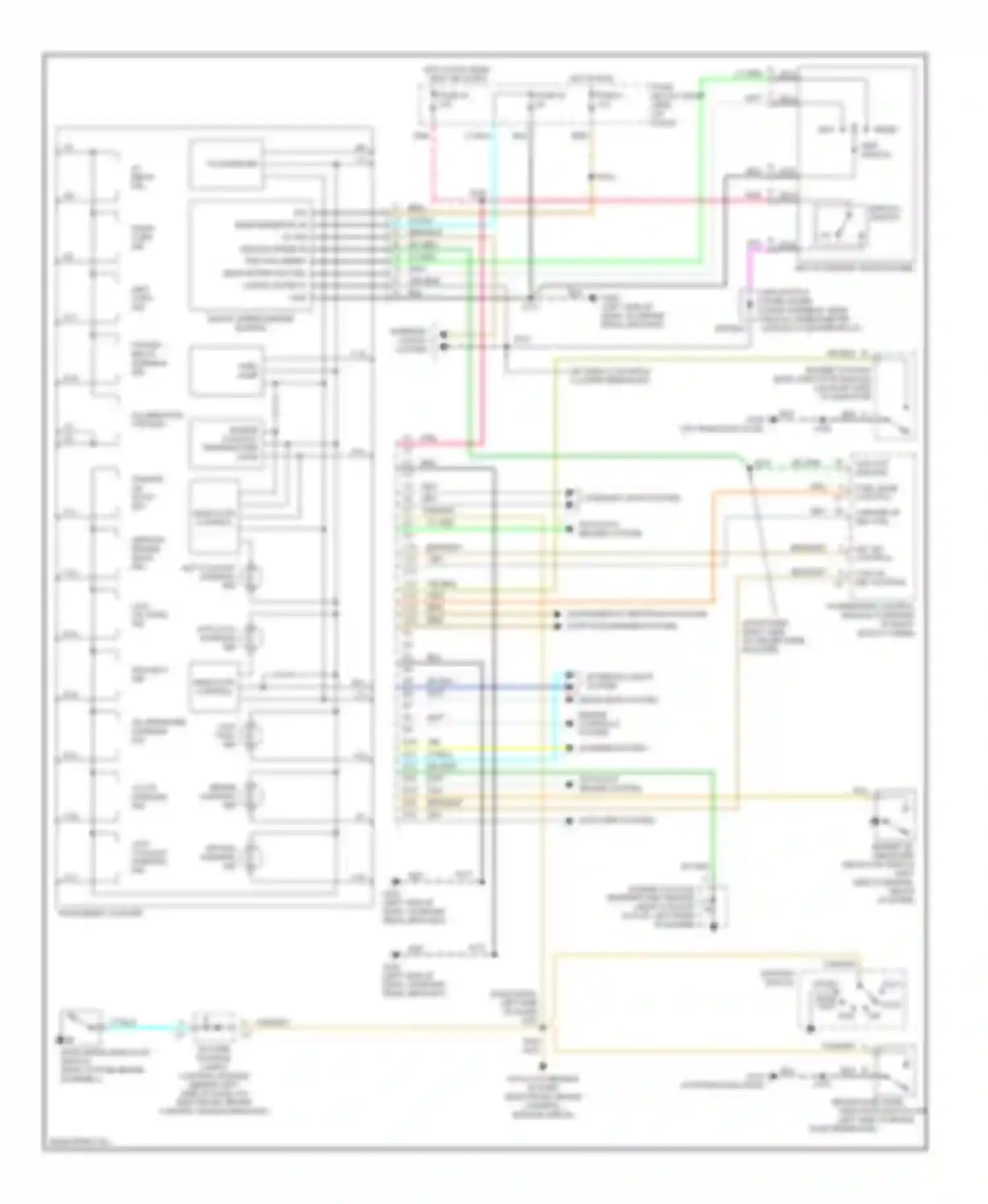 Wiring diagram accy bulb lock test off for Chevrolet Lumina I (1989-2001) (1 of 1)
