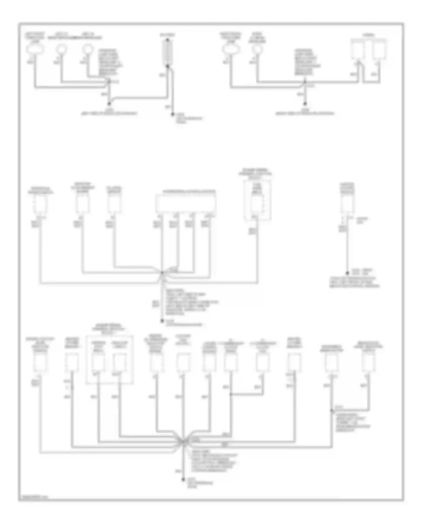 Wiring diagram engine coolant level indicator module for Chevrolet Lumina I (1989-2001) (1 of 1)