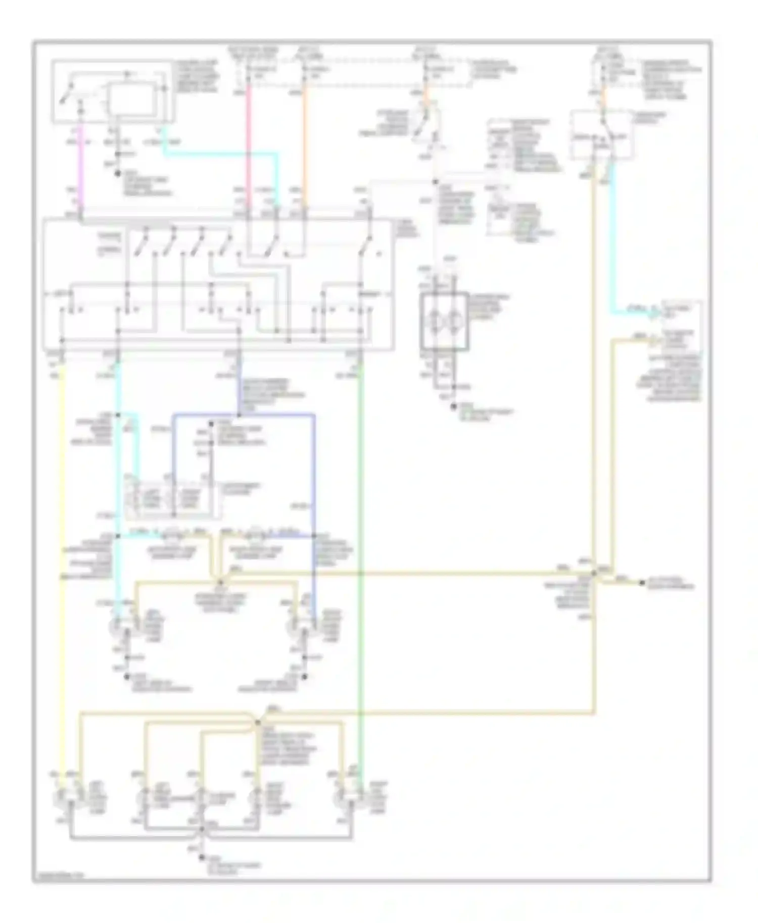 Wiring diagram hot in run, bulb test or start for Chevrolet Lumina I (1989-2001) (13 of 24)