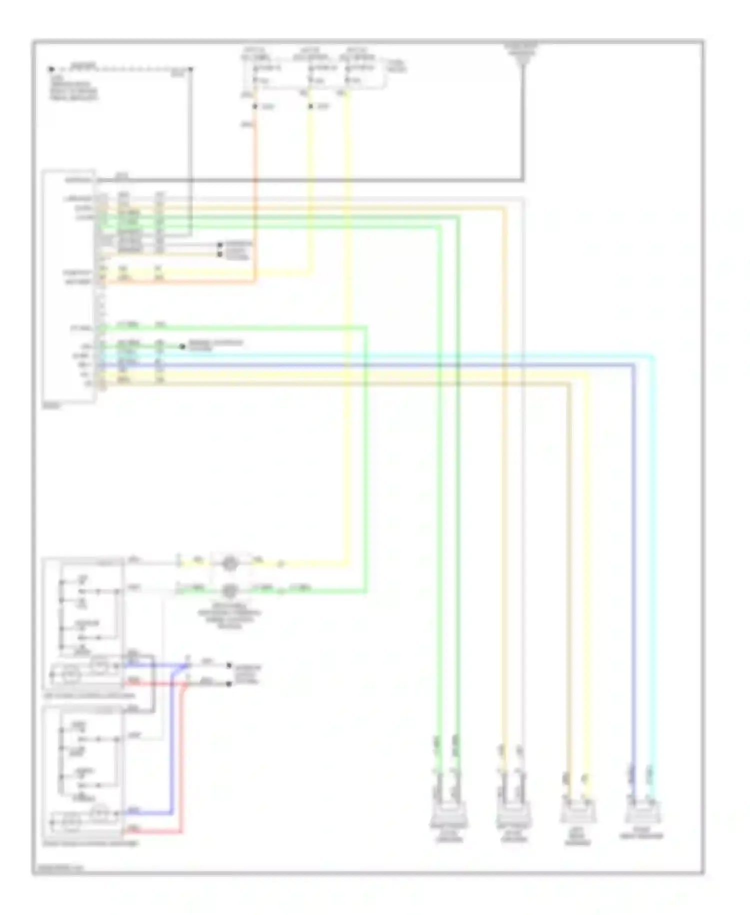 Wiring diagram right radio control switches for Chevrolet Lumina I (1989-2001) (1 of 1)