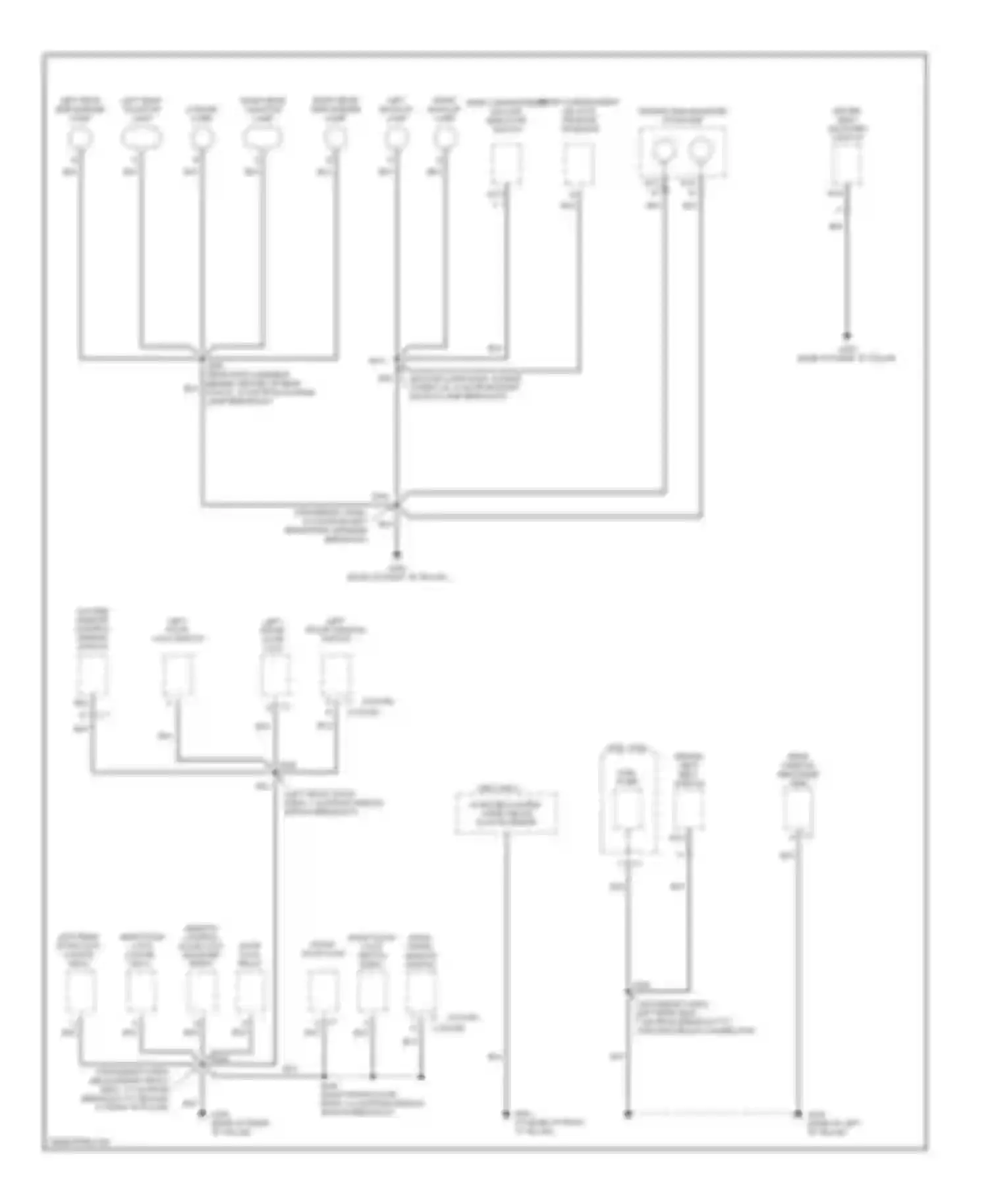 Wiring diagram right rear side marker lamp for Chevrolet Lumina I (1989-2001) (1 of 1)