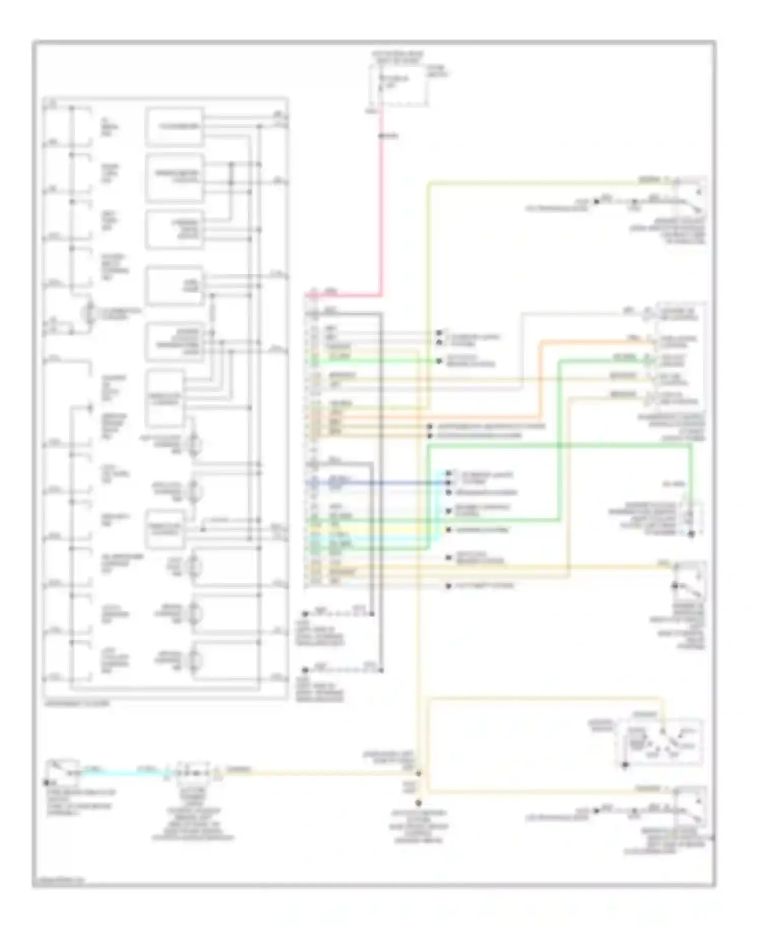 Wiring diagram run for Chevrolet Lumina I (1989-2001) (2 of 5)