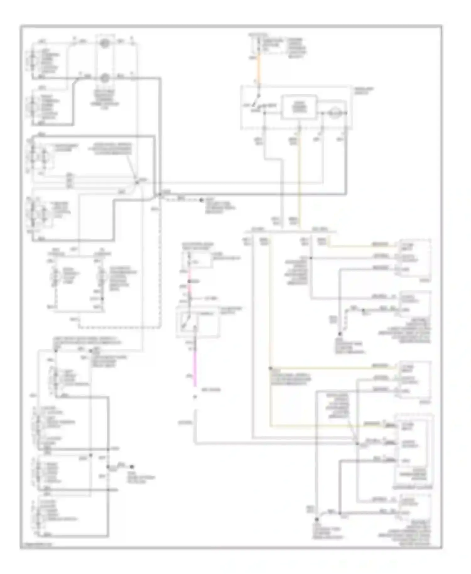Wiring diagram w/ console for Chevrolet Lumina I (1989-2001) (2 of 2)