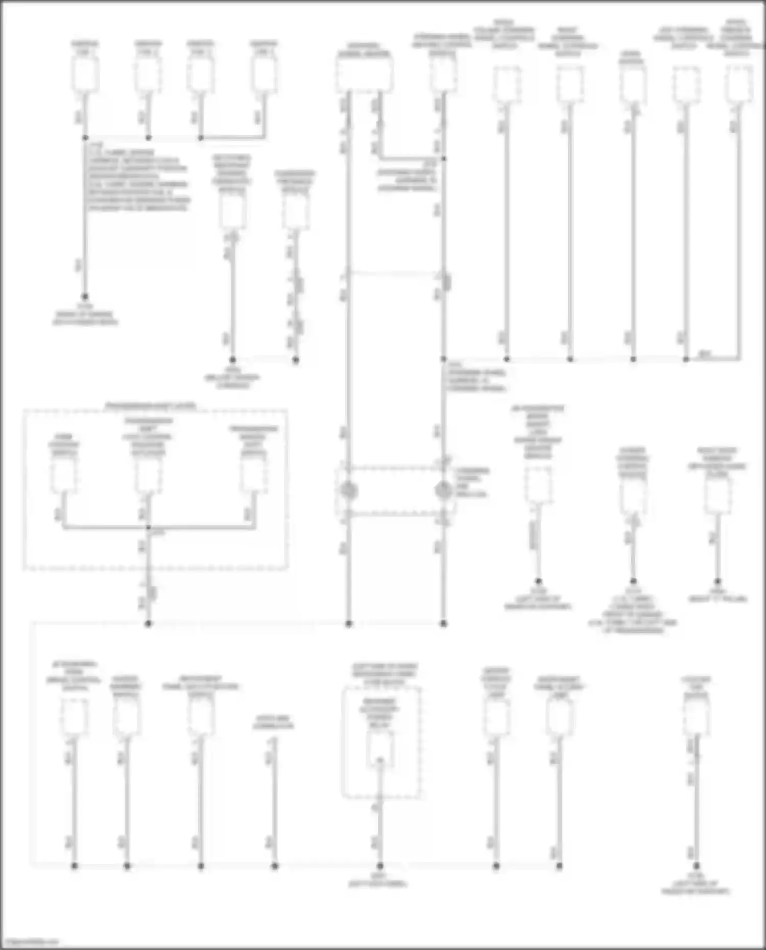 Malibu Chevrolet IX facelift (2018-2024): Ground distribution circuit (2 of 6)