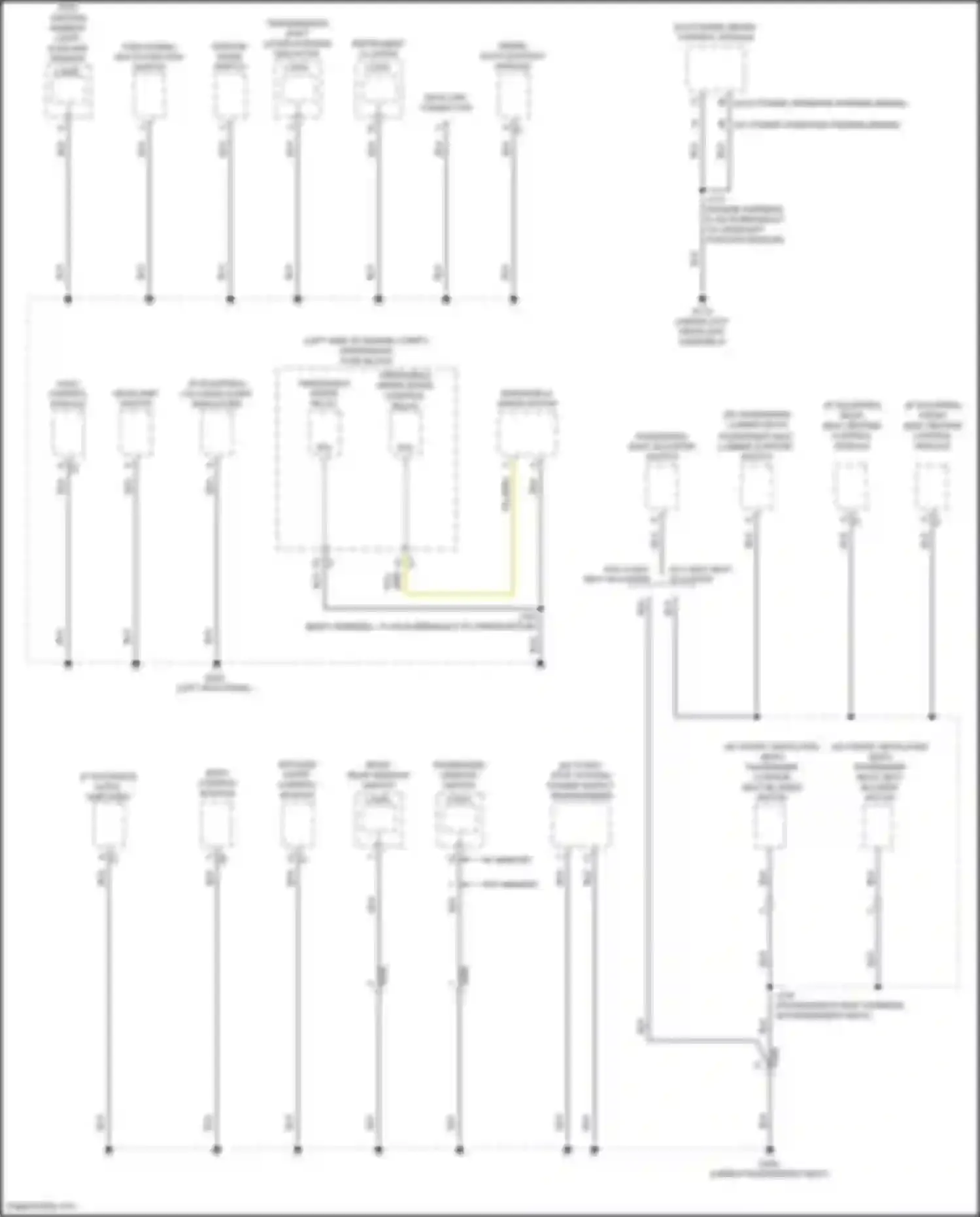 Malibu Chevrolet IX facelift (2018-2024): Ground distribution circuit (4 of 6)