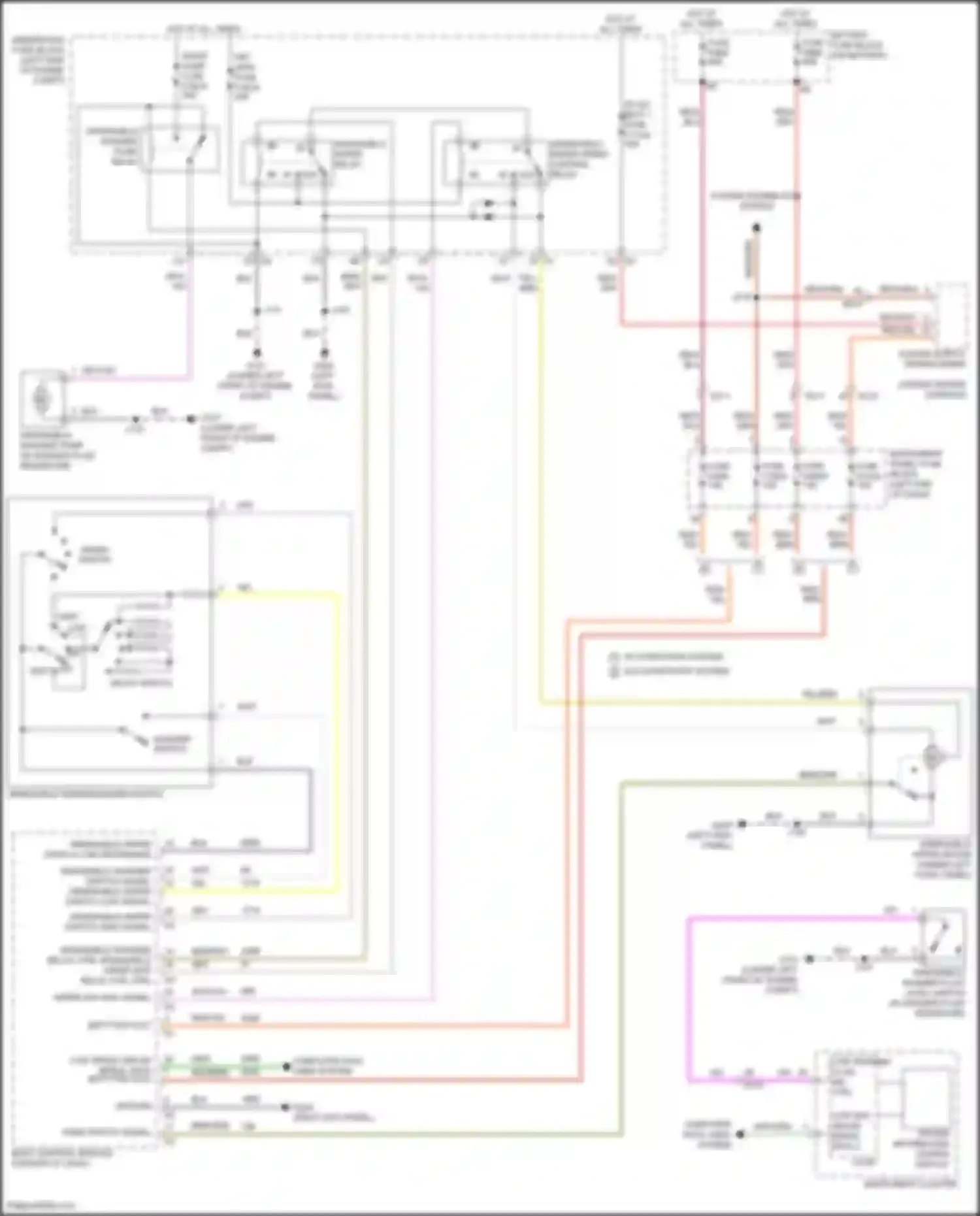Malibu Chevrolet IX facelift (2018-2024): Wiper/washer circuit
