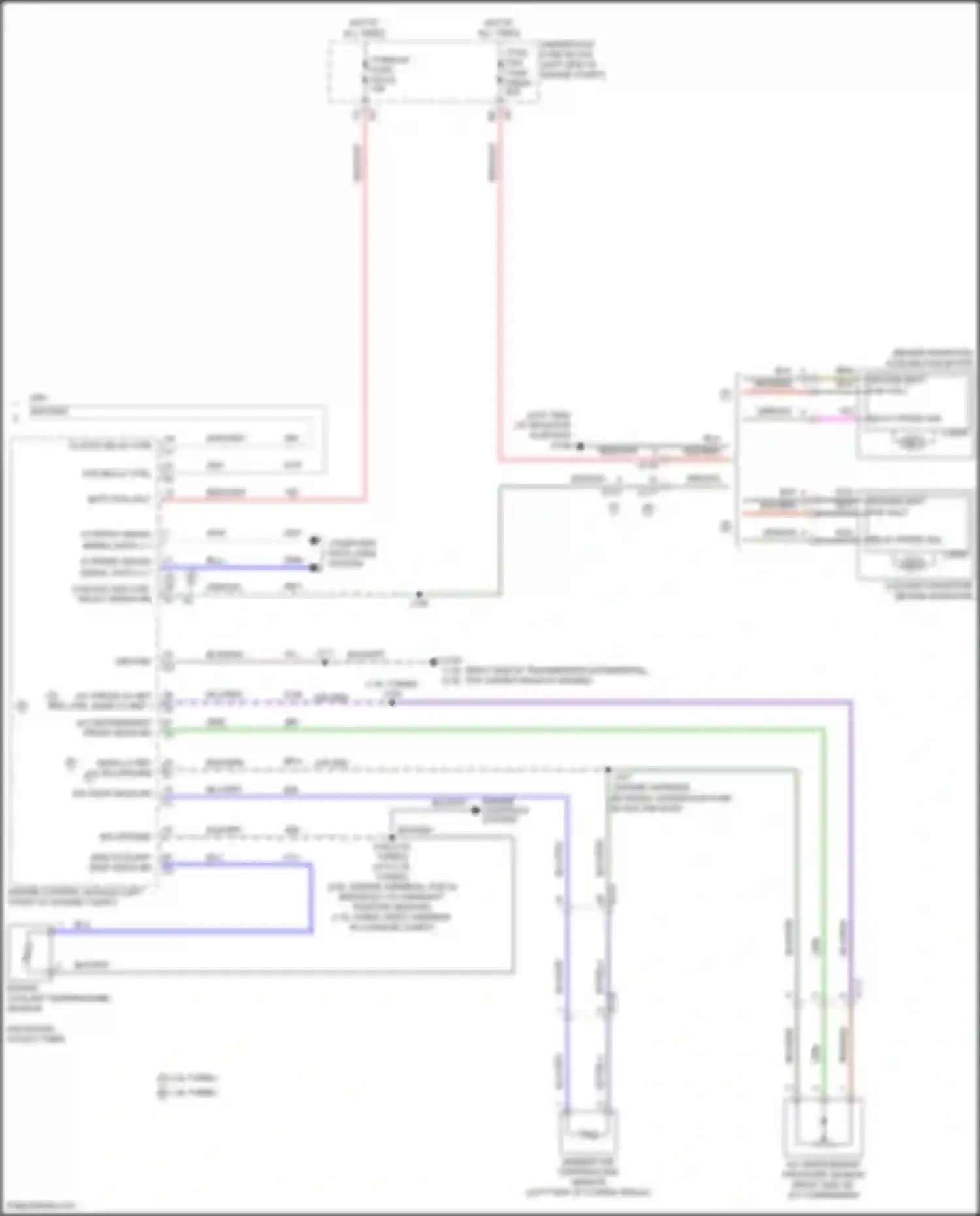 Wiring diagram ambient air temperature sensor for Chevrolet Malibu IX facelift (2018-2024) (1 of 4)