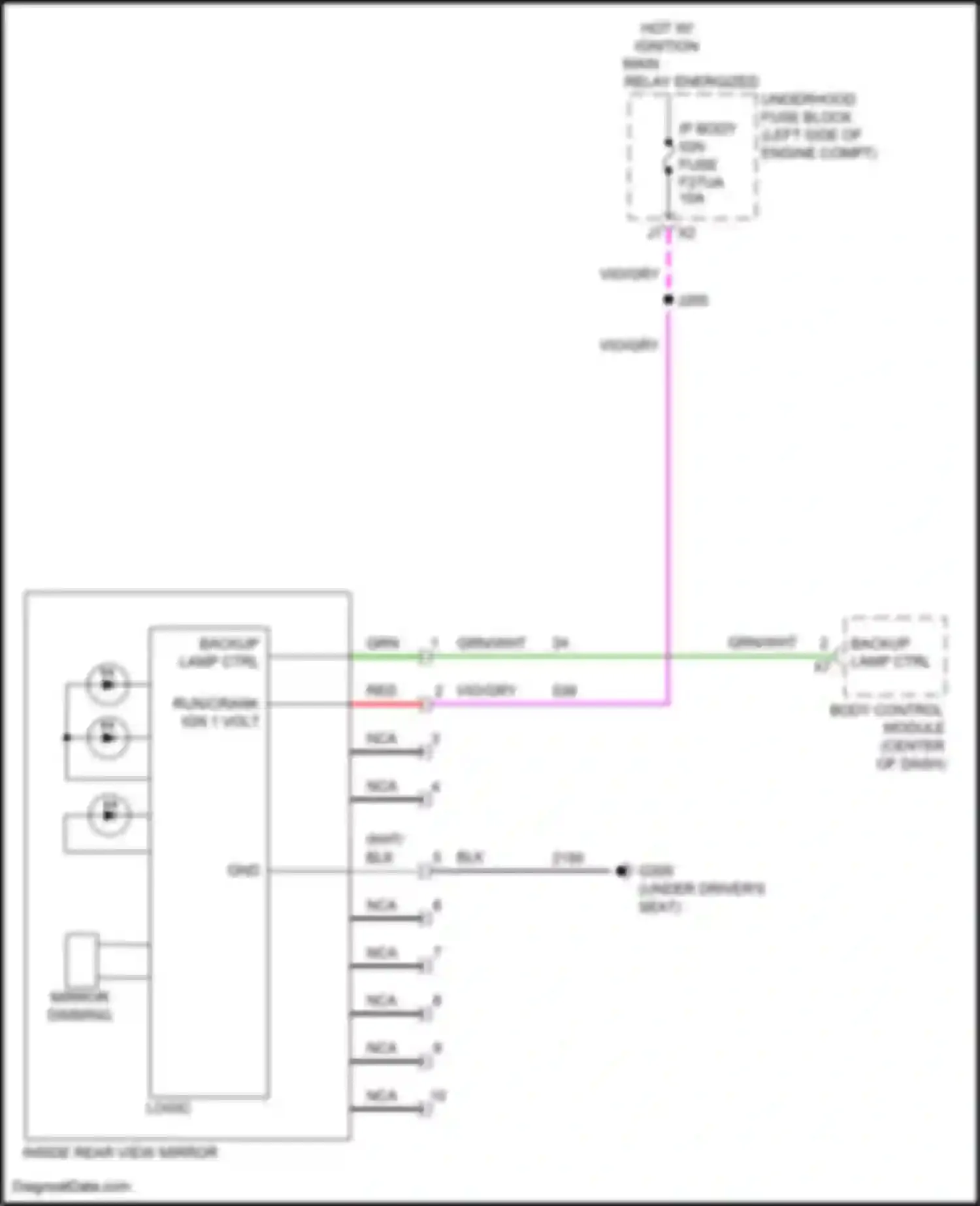 Wiring diagram body control module for Chevrolet Malibu IX facelift (2018-2024) (1 of 16)