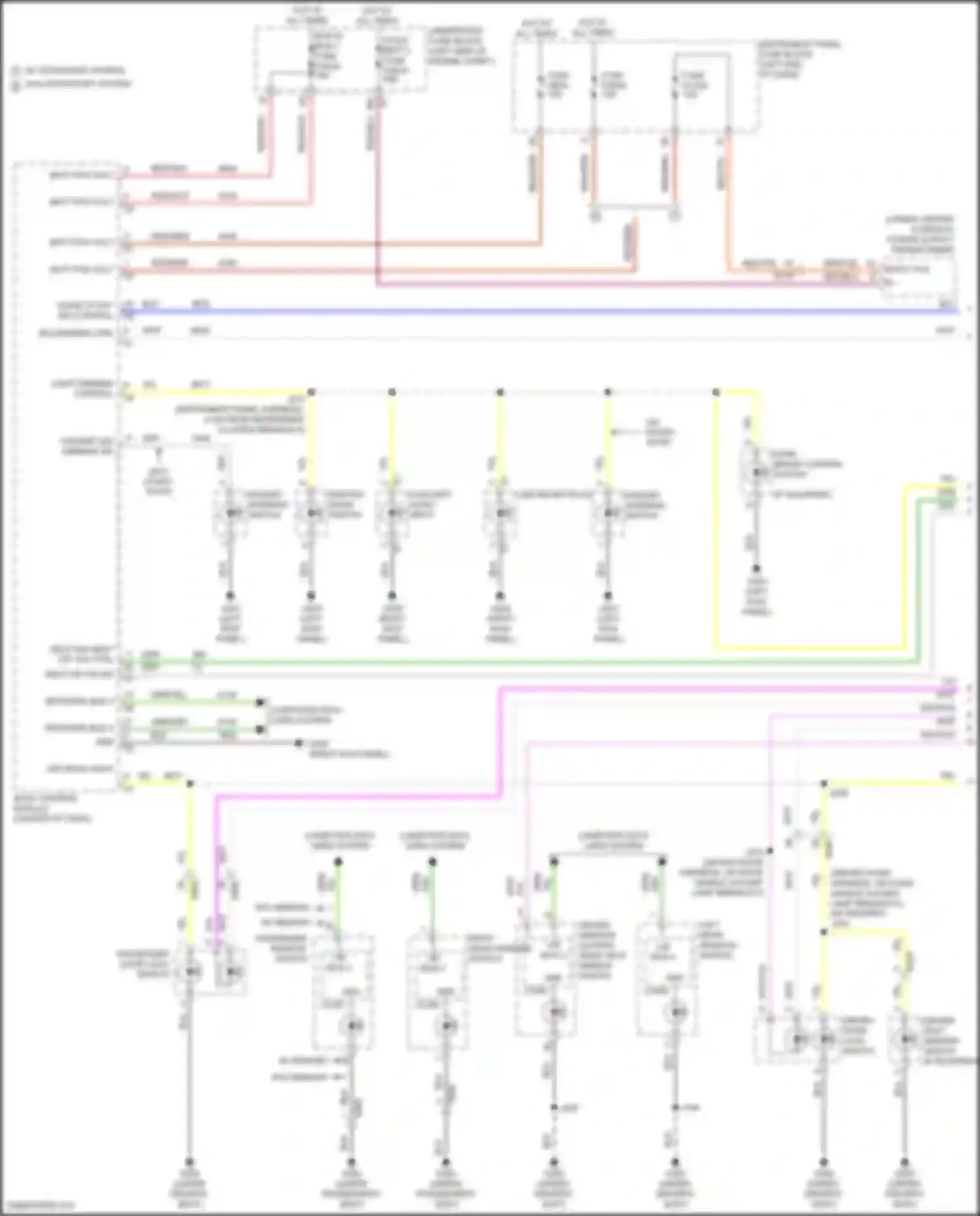 Wiring diagram hazard warning switch for Chevrolet Malibu IX facelift (2018-2024) (3 of 4)