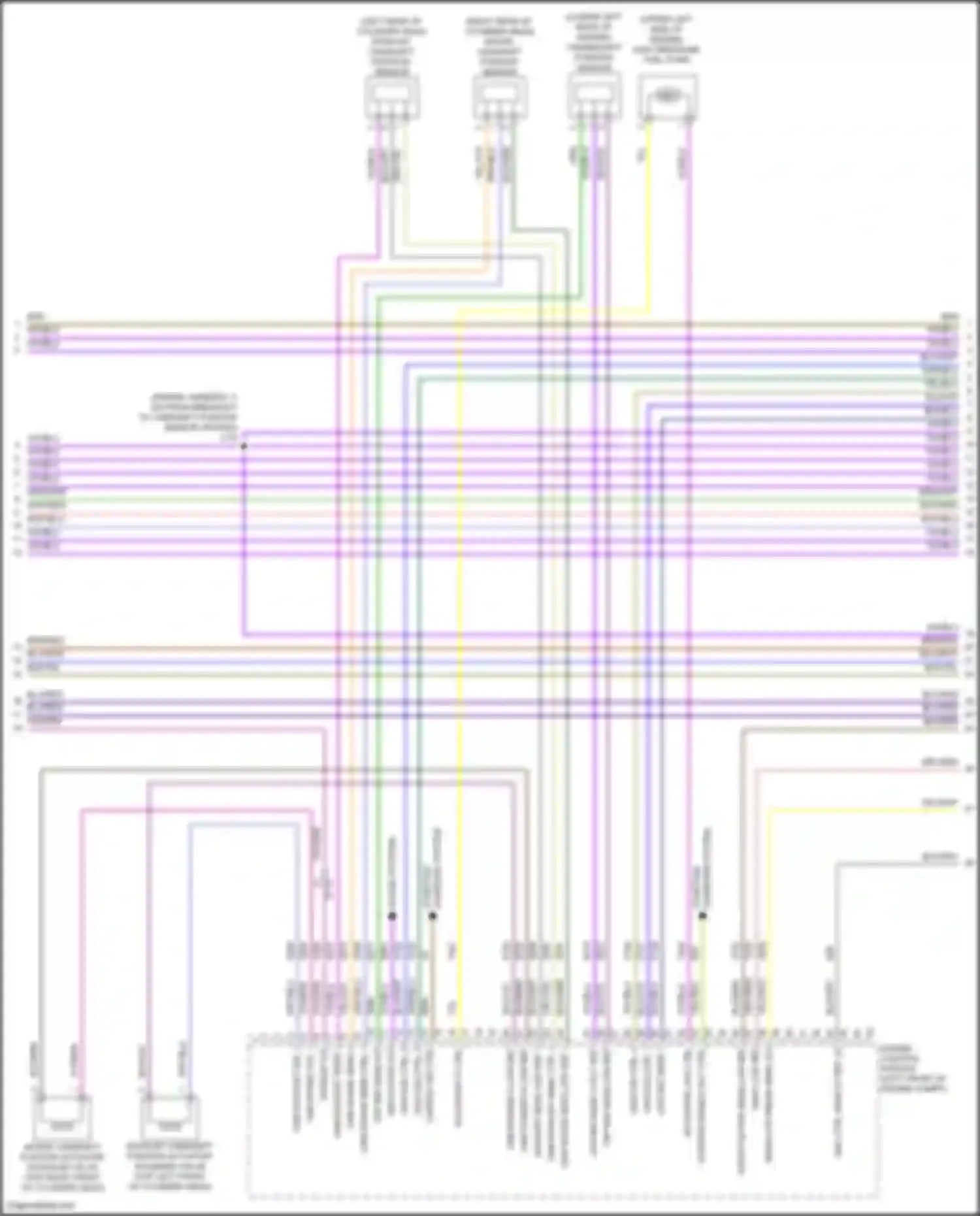 Wiring diagram intake camshaft position sensor for Chevrolet Malibu IX facelift (2018-2024) (1 of 2)