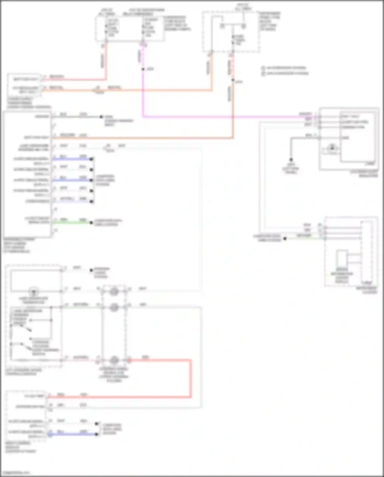 Wiring diagram lane departure warning disable switch for Chevrolet Malibu IX facelift (2018-2024) (2 of 2)