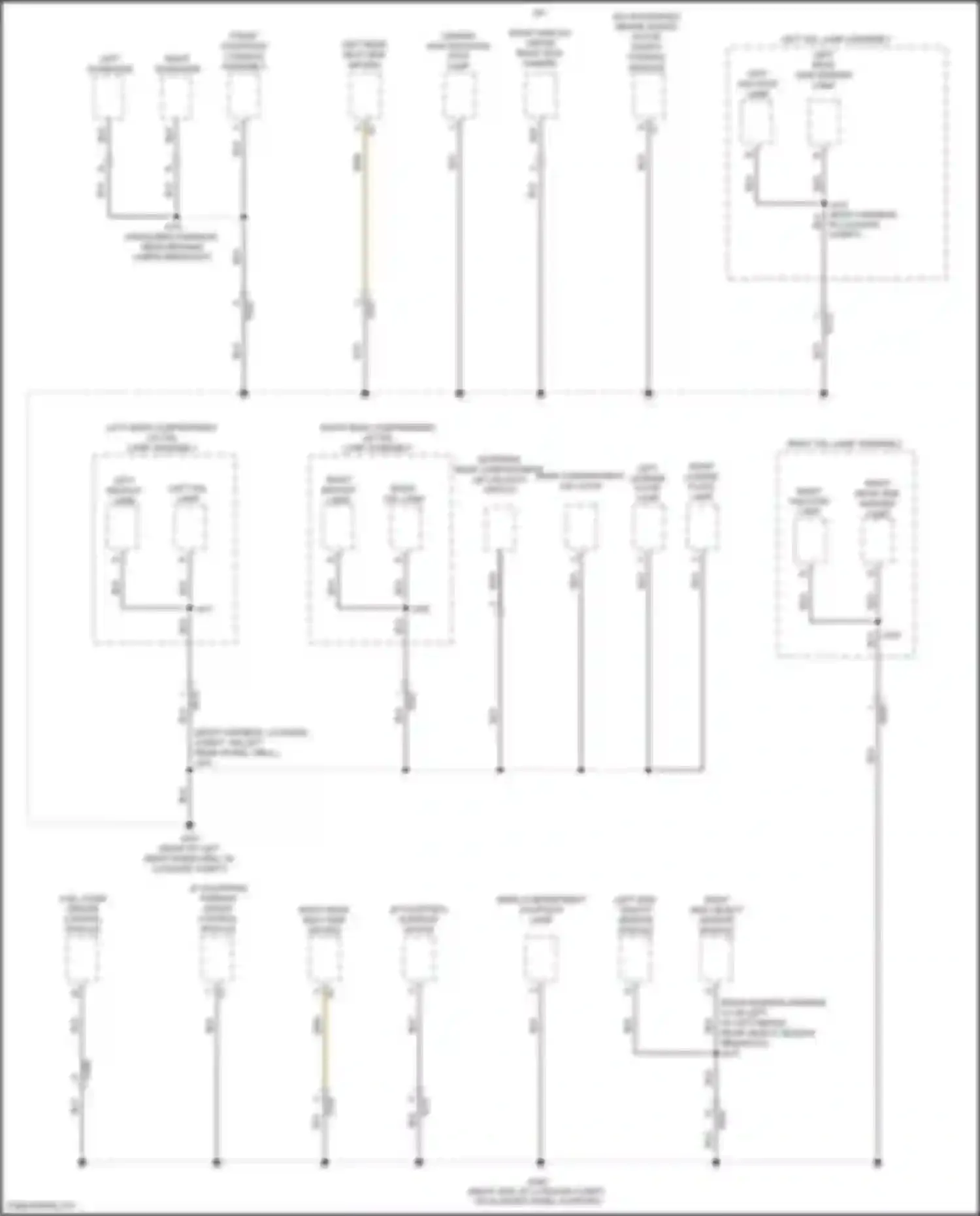 Wiring diagram left rear side marker lamp for Chevrolet Malibu IX facelift (2018-2024) (3 of 3)