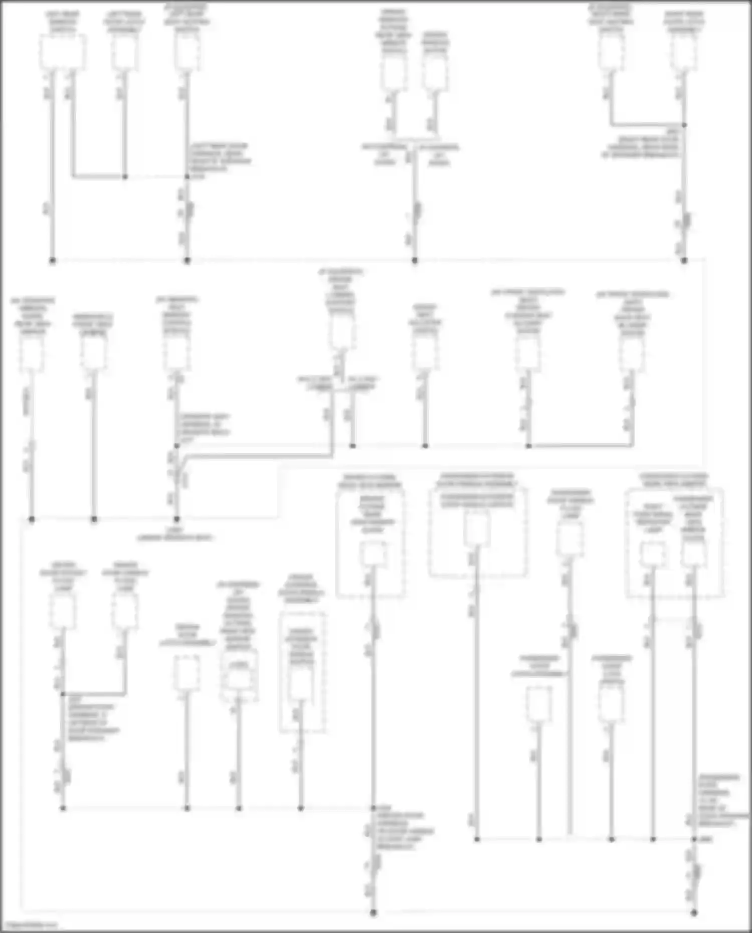 Wiring diagram left rear window switch for Chevrolet Malibu IX facelift (2018-2024) (4 of 10)
