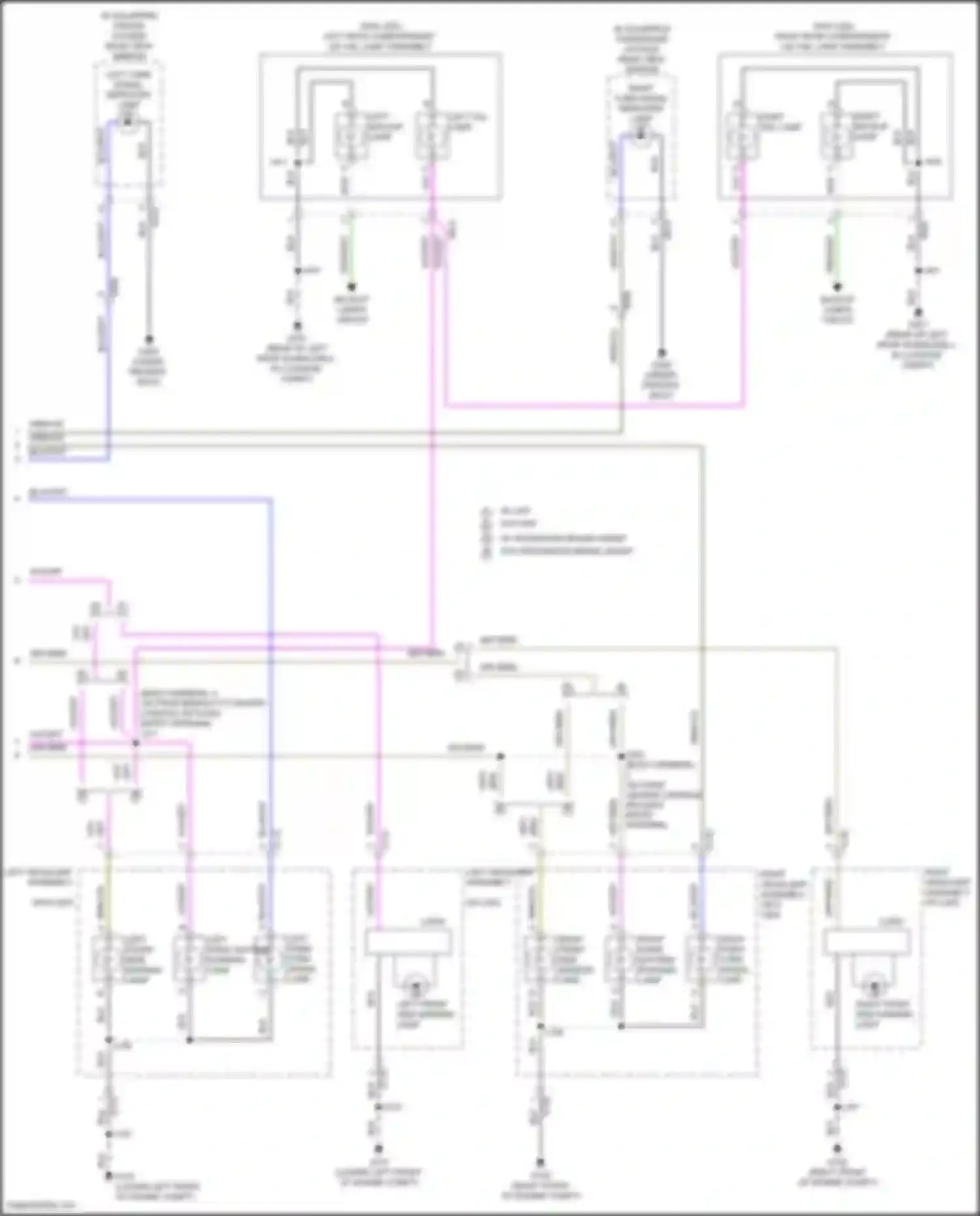 Wiring diagram passenger outside rear view mirror for Chevrolet Malibu IX facelift (2018-2024) (3 of 6)