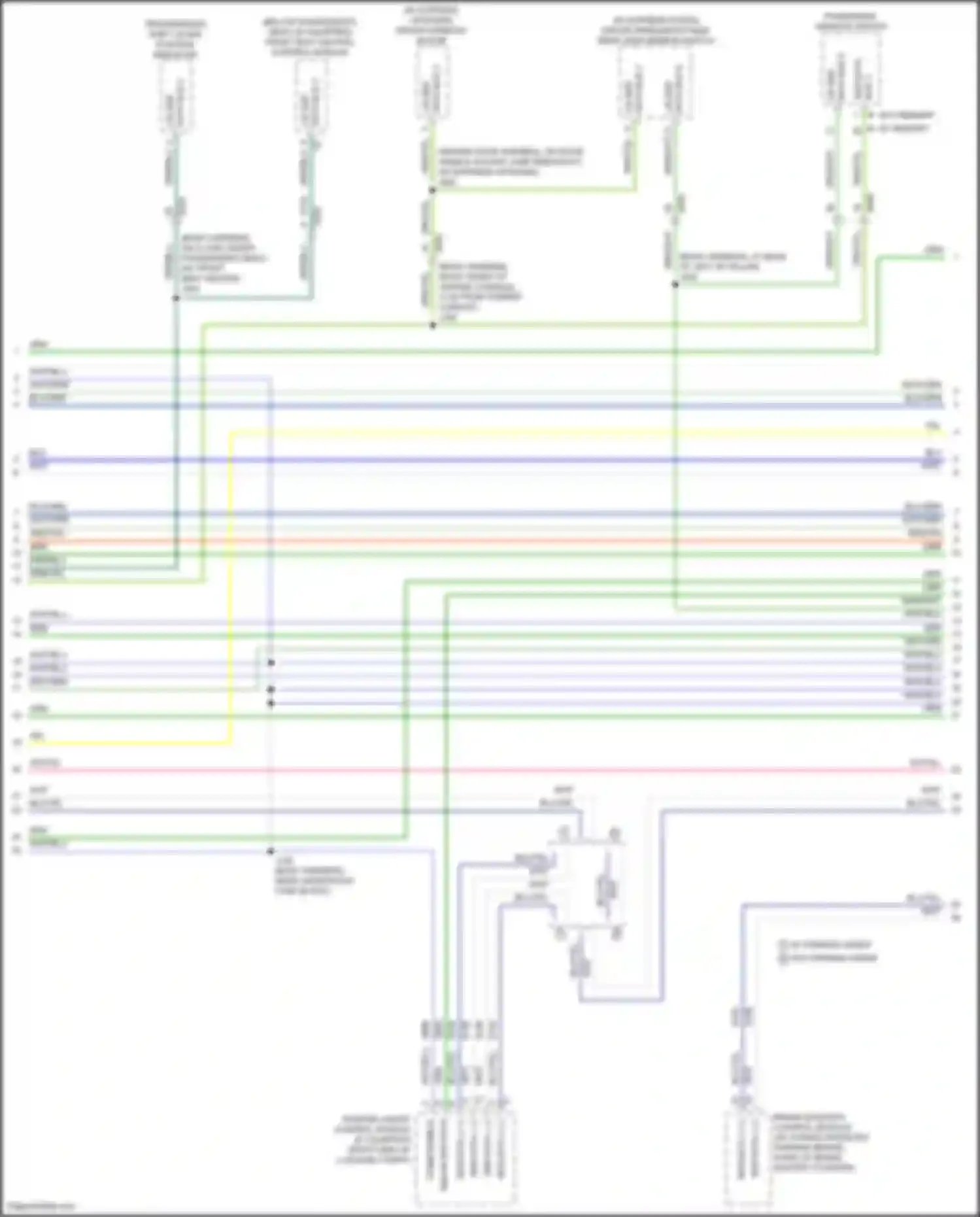 Wiring diagram passenger window switch for Chevrolet Malibu IX facelift (2018-2024) (1 of 9)
