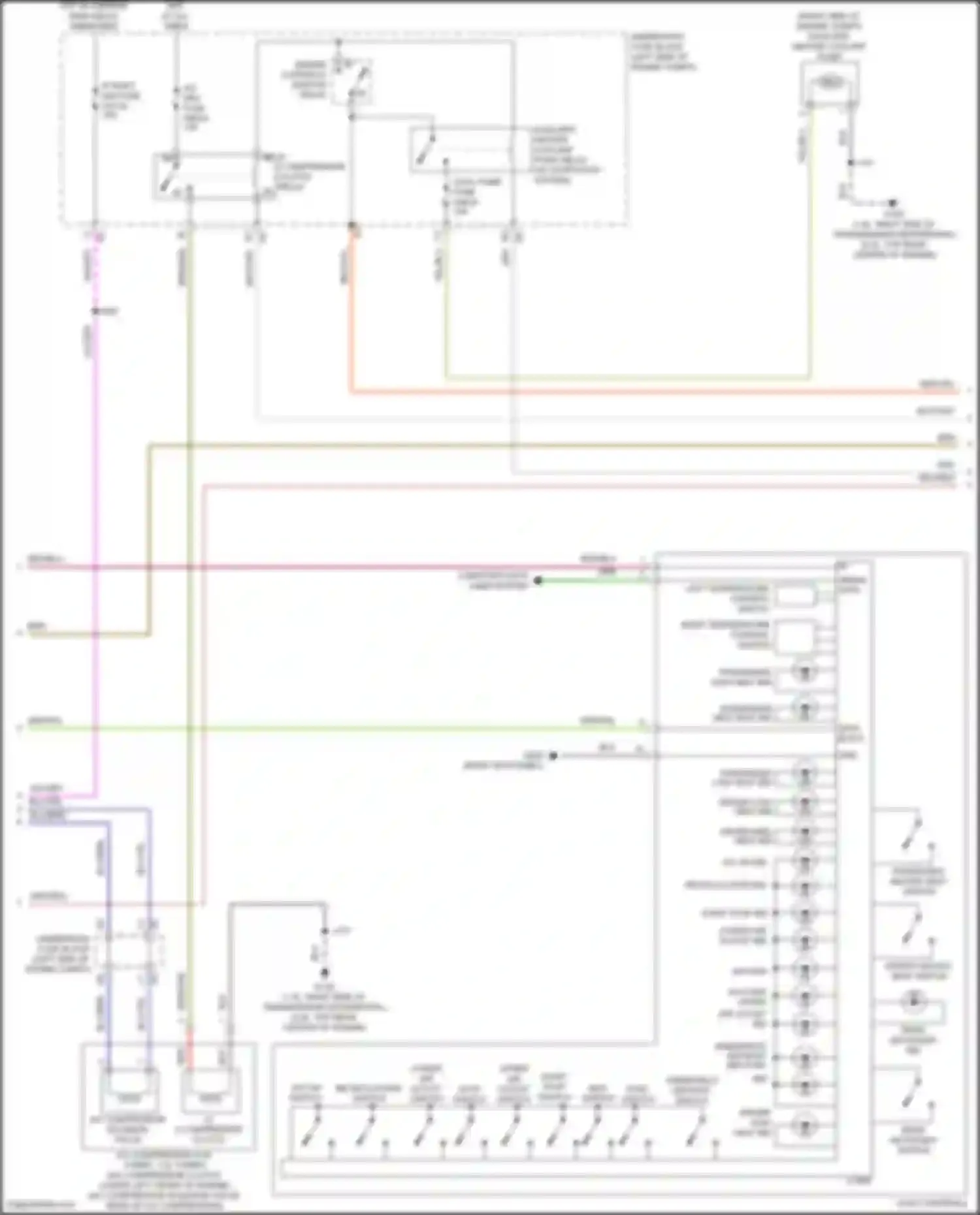 Wiring diagram rear defogger switch for Chevrolet Malibu IX facelift (2018-2024) (1 of 2)