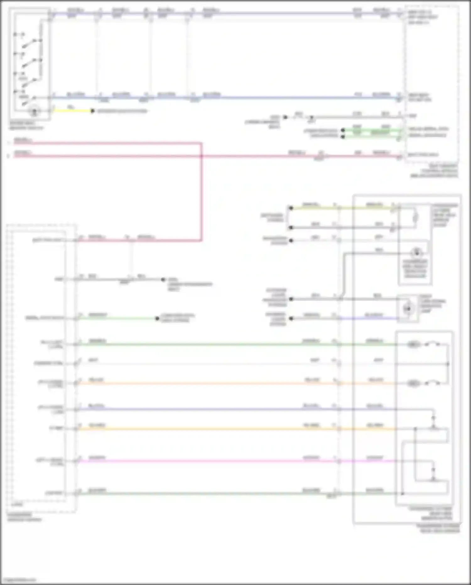 Wiring diagram right turn signal repeater lamp for Chevrolet Malibu IX facelift (2018-2024) (3 of 4)