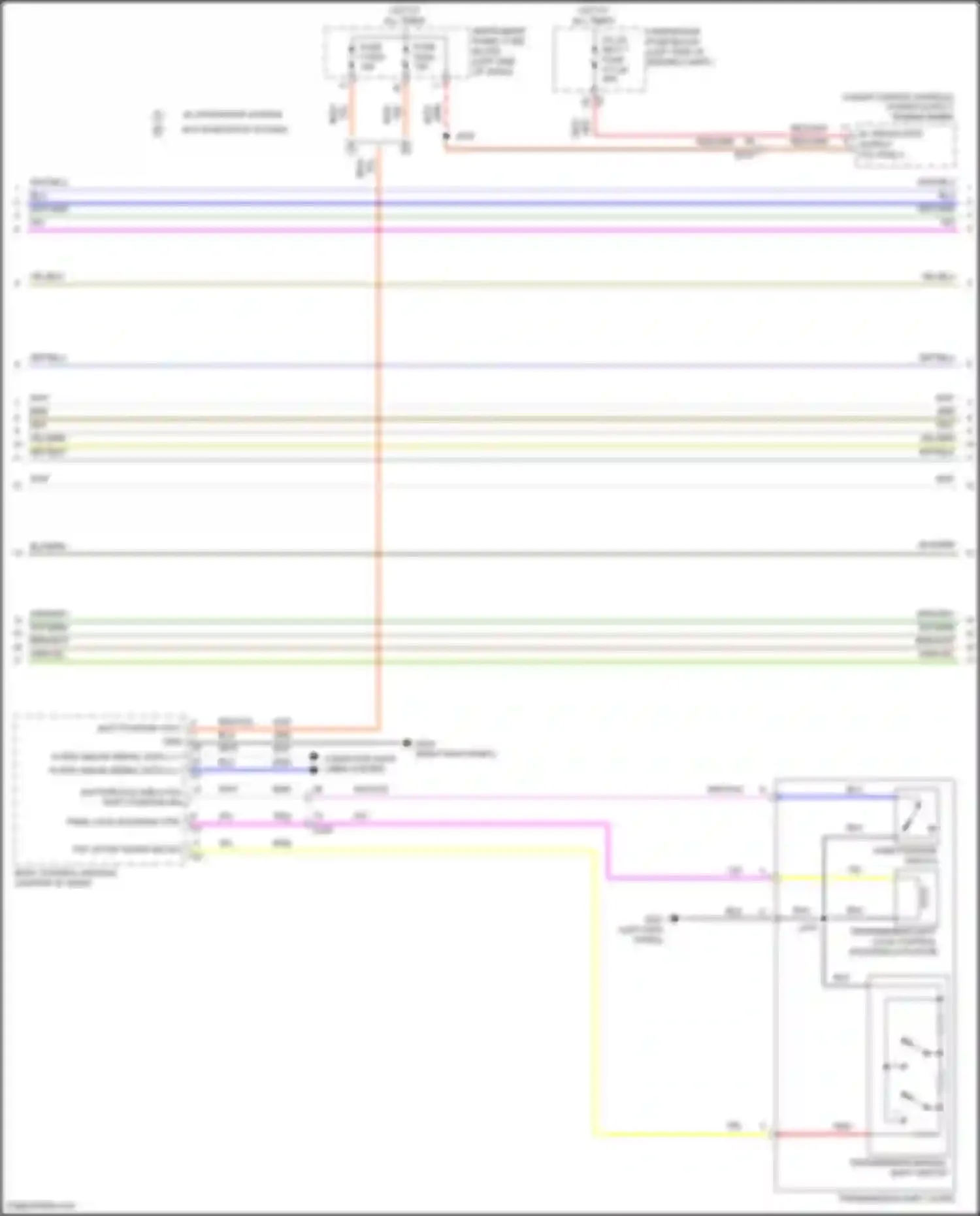 Wiring diagram transmission shift lock control solenoid actuator for Chevrolet Malibu IX facelift (2018-2024) (2 of 4)