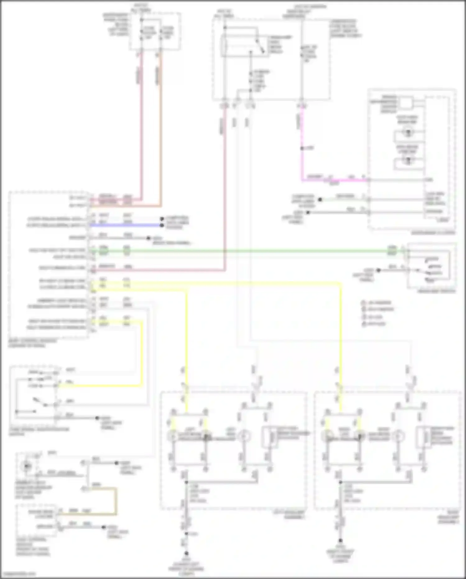 Wiring diagram turn signal/ multi-function switch for Chevrolet Malibu IX facelift (2018-2024) (3 of 3)