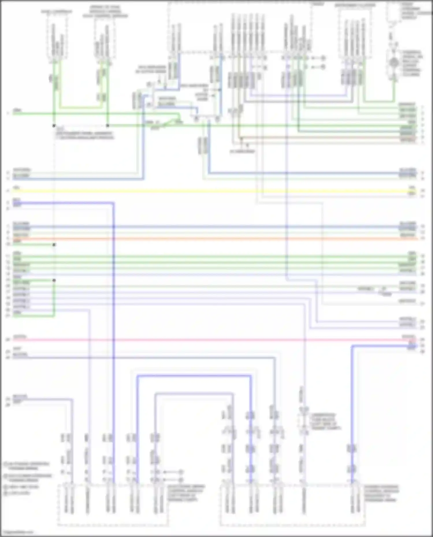 Wiring diagram w/o amplifier w/ active noise for Chevrolet Malibu IX facelift (2018-2024) (1 of 1)