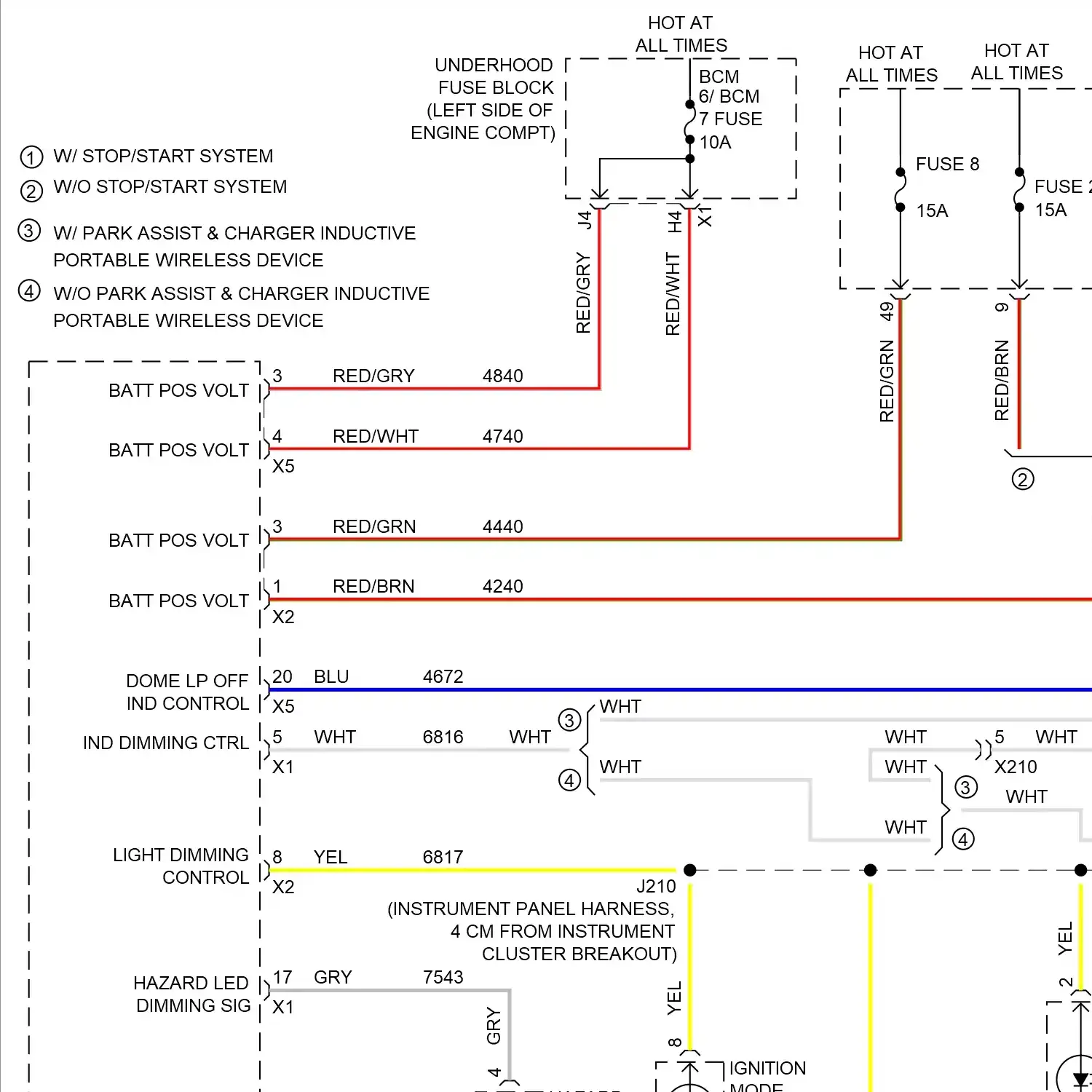 demo - Instrument illumination circuit (1 of 2) Instrument illumination circuit (1 of 2)