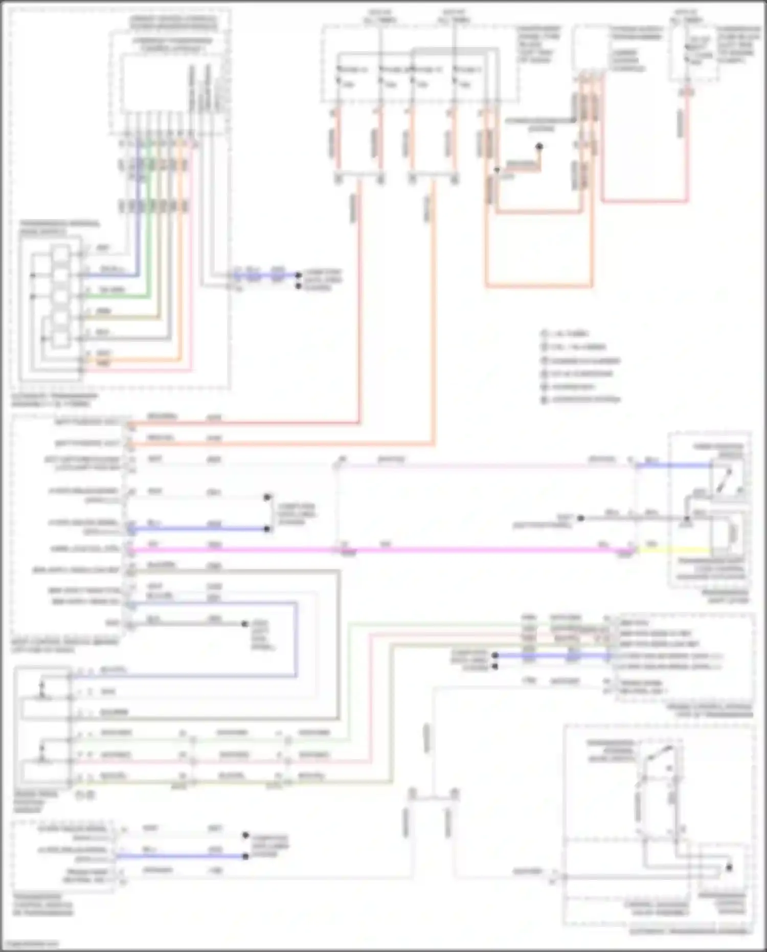 Wiring diagram 8-speed a/t 6-speed a/t w/ start/stop system w/o start/stop system for Chevrolet Malibu IX (2015-2018) (1 of 1)
