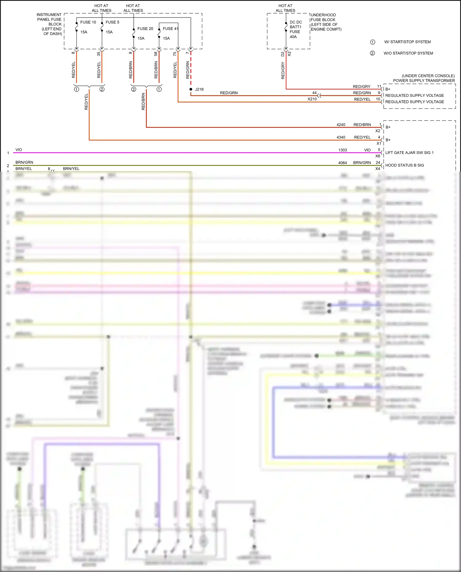 Chevrolet Malibu IX (2015-2018) actr ctrl wiring diagram  (1 of 2)