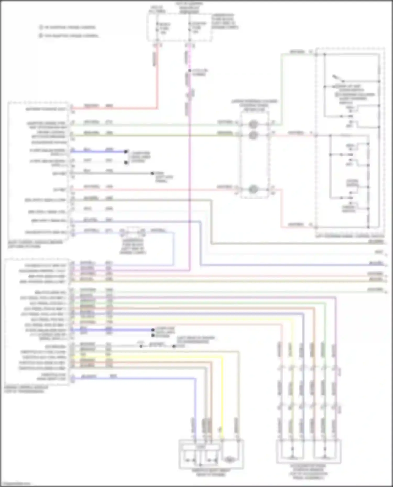 Wiring diagram adaptive cruise ctrl gap up/down sw sig for Chevrolet Malibu IX (2015-2018) (1 of 1)