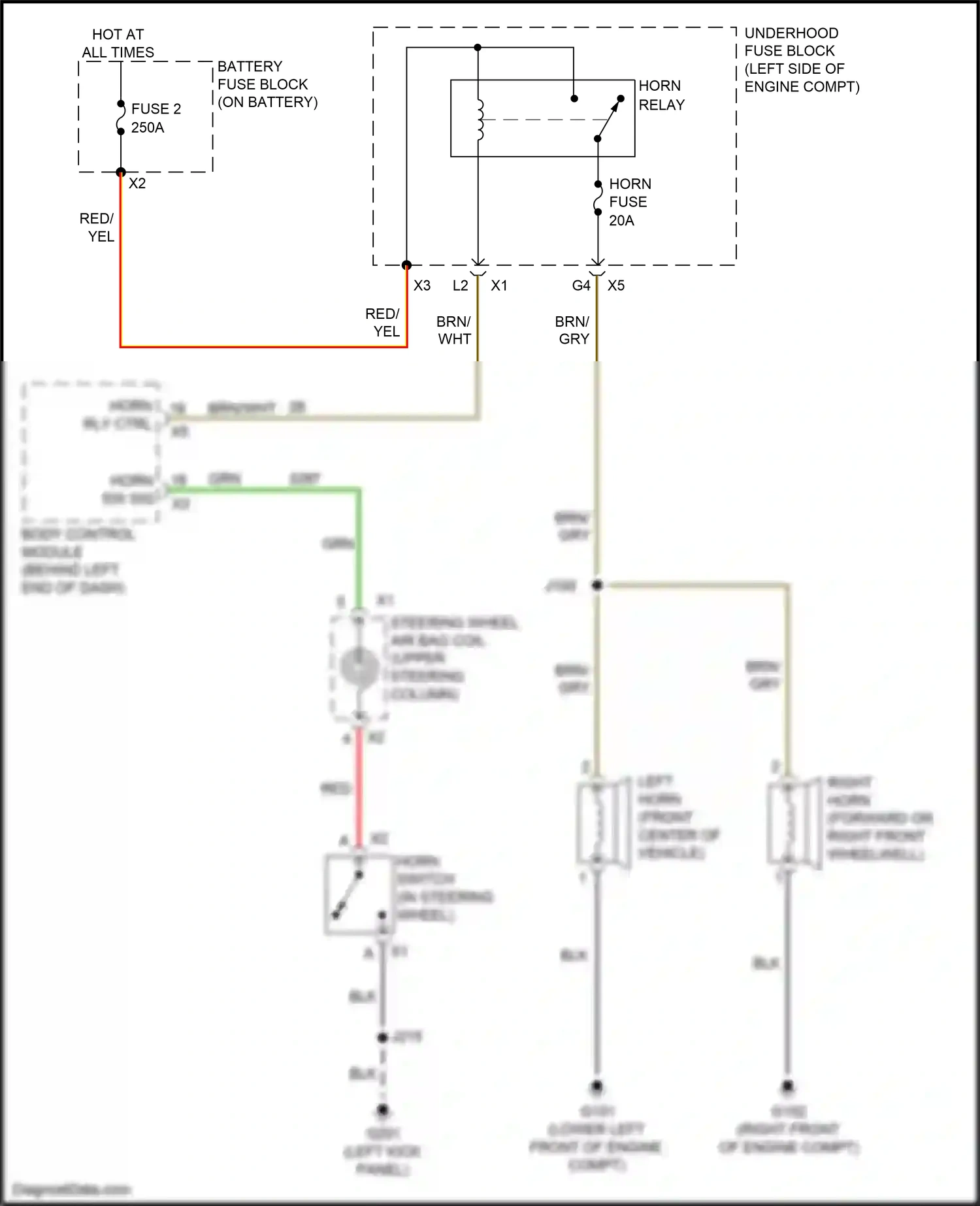 Chevrolet Malibu IX (2015-2018) body control module wiring diagram  (13 of 21)