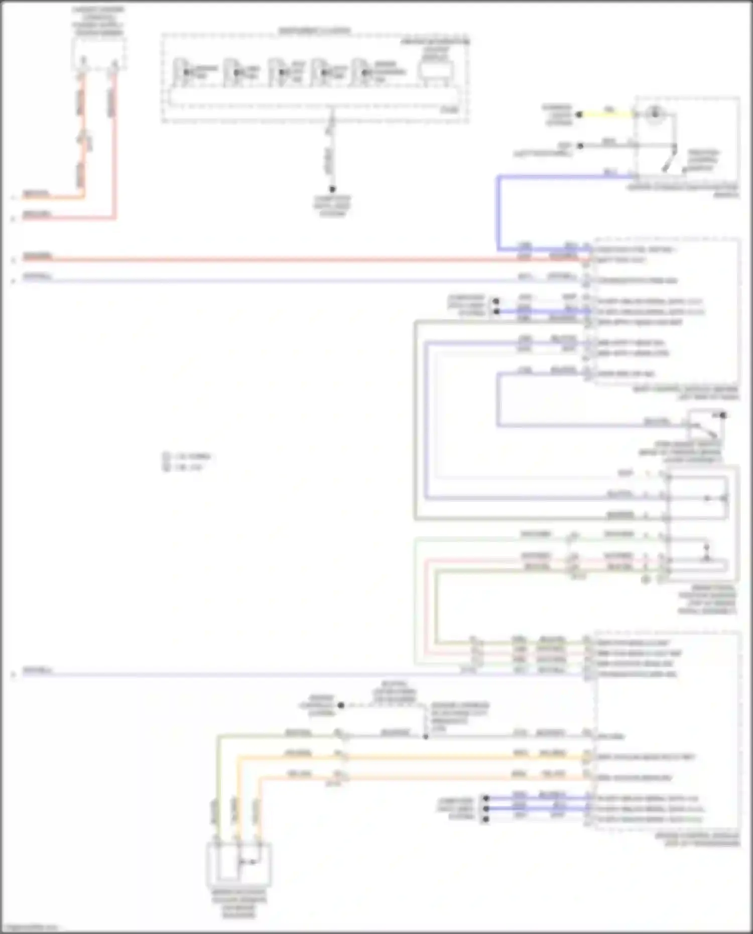 Wiring diagram center console multi-function switch for Chevrolet Malibu IX (2015-2018) (1 of 4)