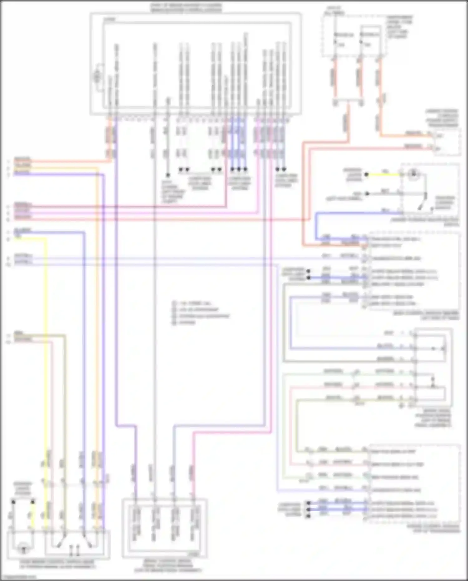 Wiring diagram center console multifunction switch for Chevrolet Malibu IX (2015-2018) (1 of 1)
