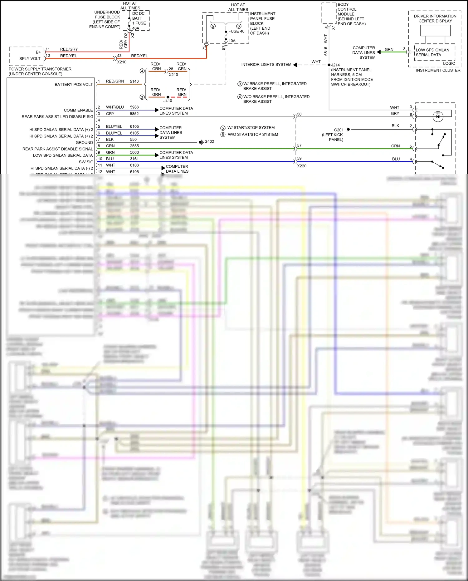 Chevrolet Malibu IX (2015-2018) comm enable wiring diagram  (9 of 9)