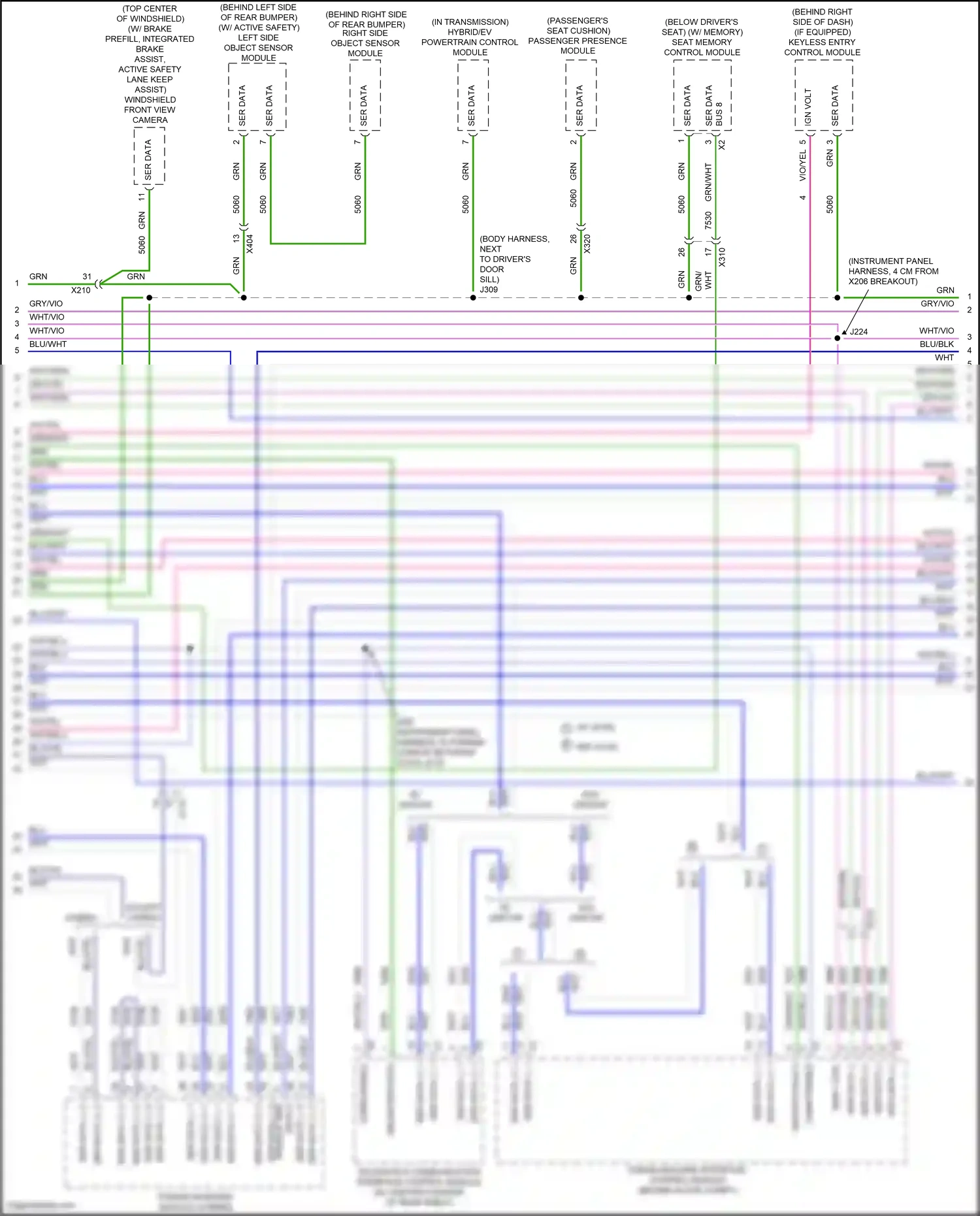 Chevrolet Malibu IX (2015-2018) comm enable wiring diagram  (5 of 9)