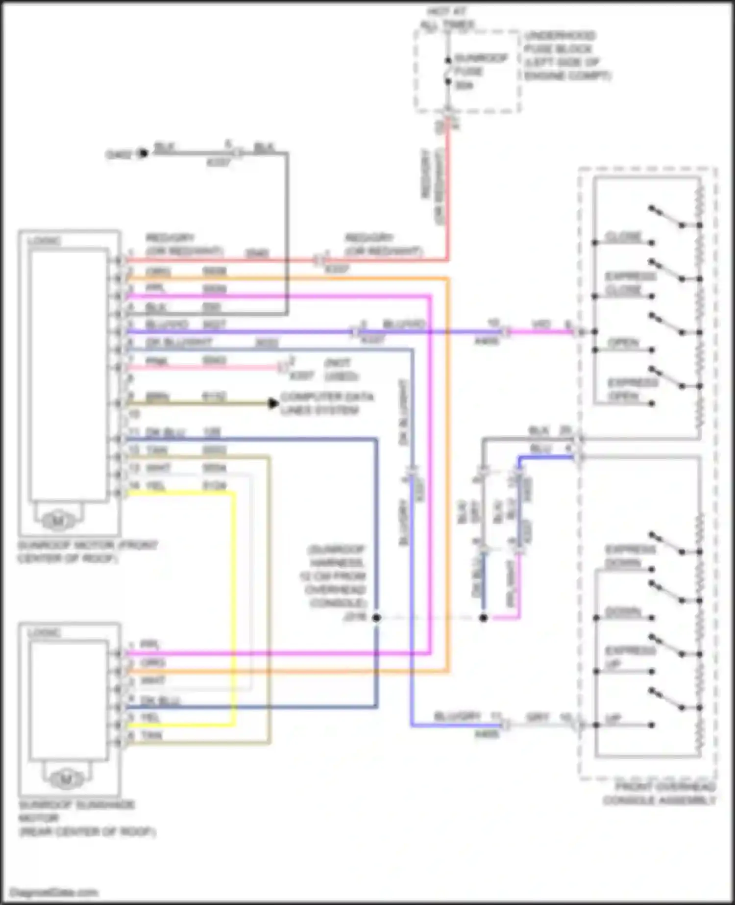Wiring diagram computer data lines system for Chevrolet Malibu IX (2015-2018) (29 of 108)