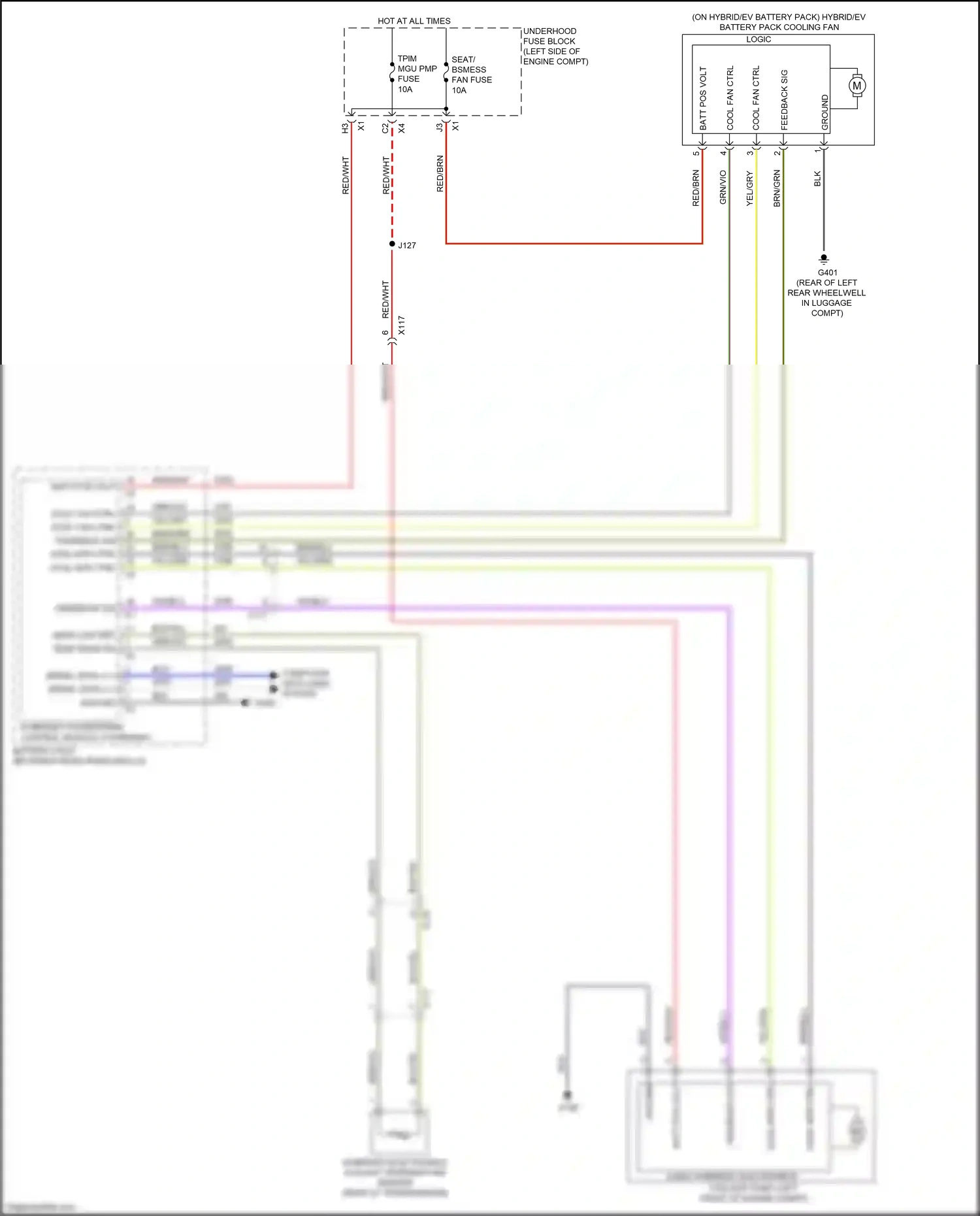 Wiring diagram cool mtr ctrl for Chevrolet Malibu IX (2015-2018) (2 of 2)