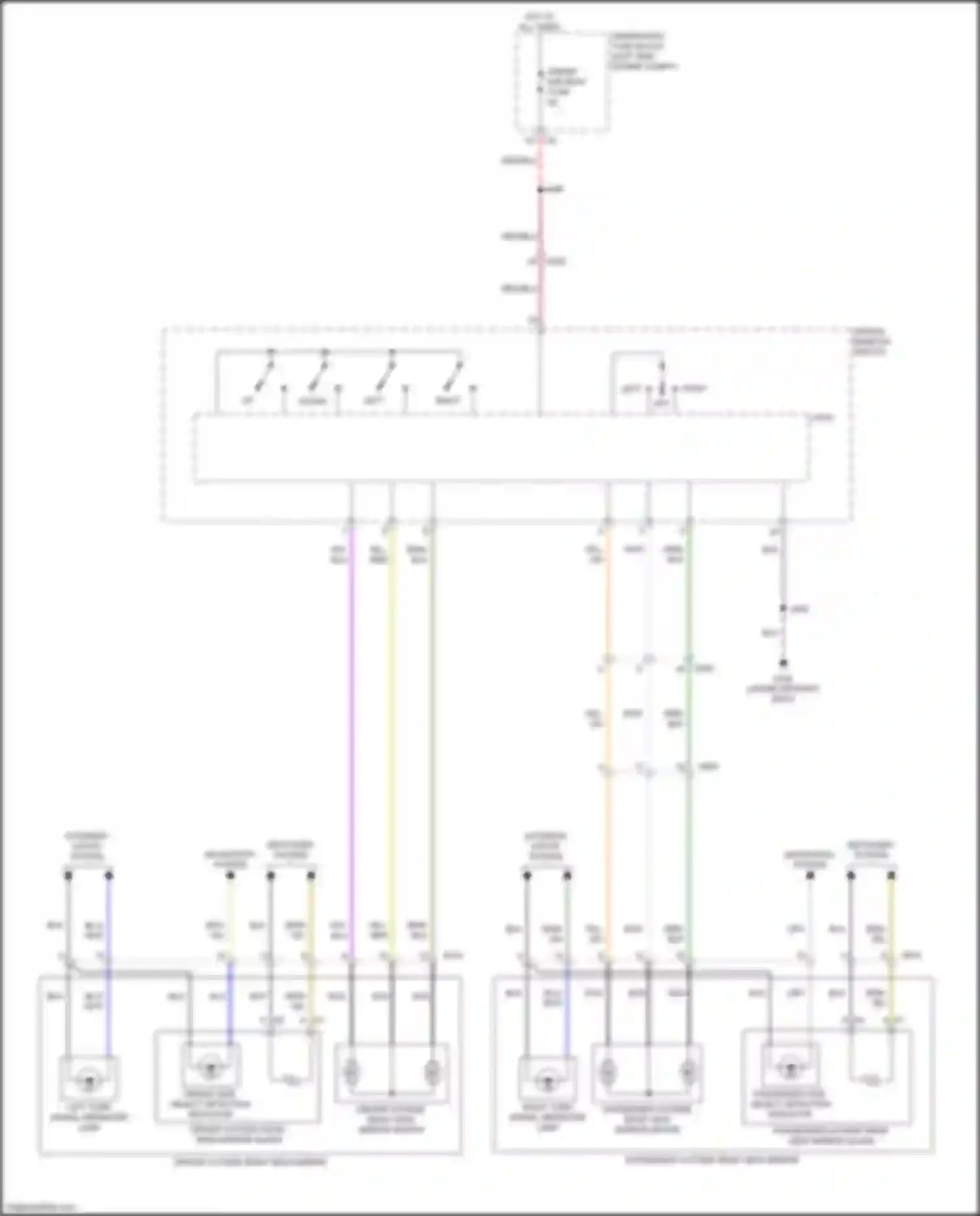 Wiring diagram driver outside rear- view mirror for Chevrolet Malibu IX (2015-2018) (6 of 6)