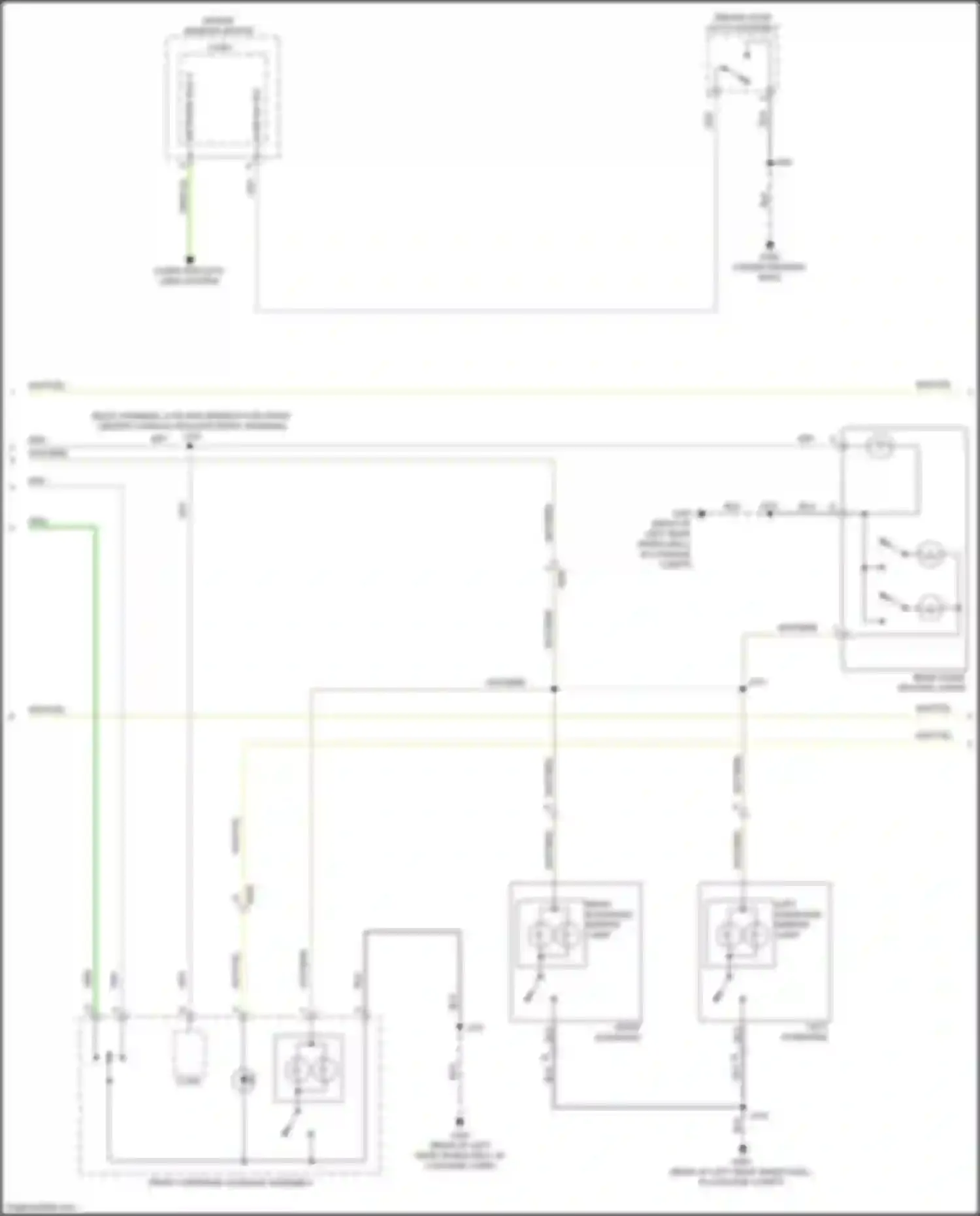 Wiring diagram driver window motor logic for Chevrolet Malibu IX (2015-2018) (1 of 1)