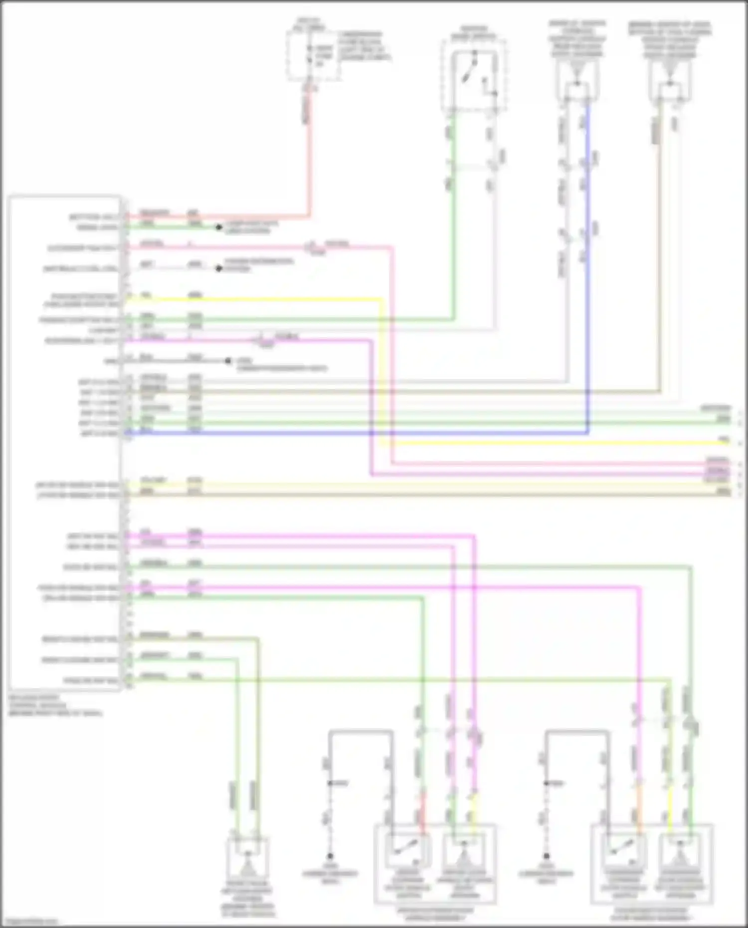 Wiring diagram drv dr handle sw sig for Chevrolet Malibu IX (2015-2018) (1 of 2)
