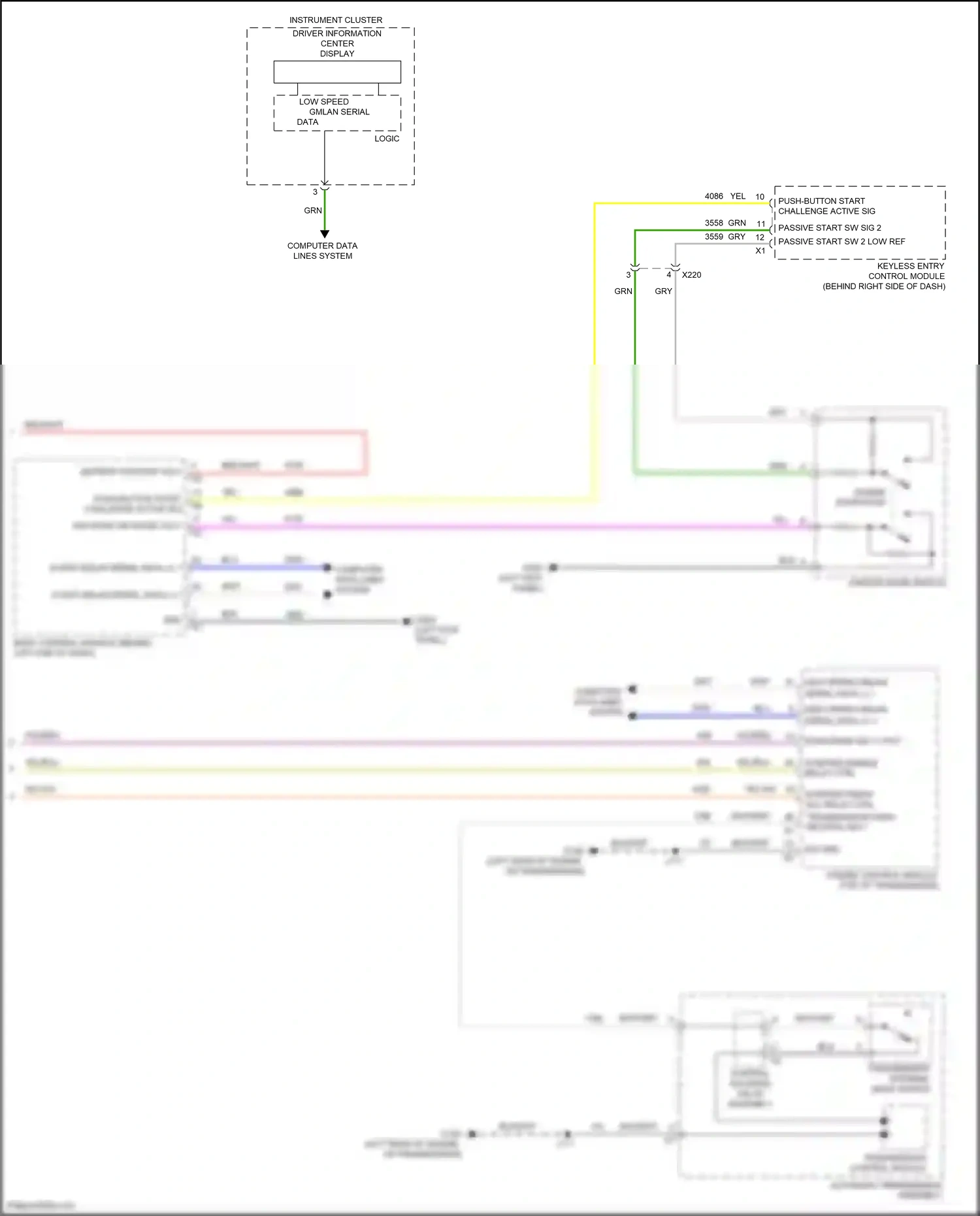 Chevrolet Malibu IX (2015-2018) engine start/stop wiring diagram  (1 of 1)