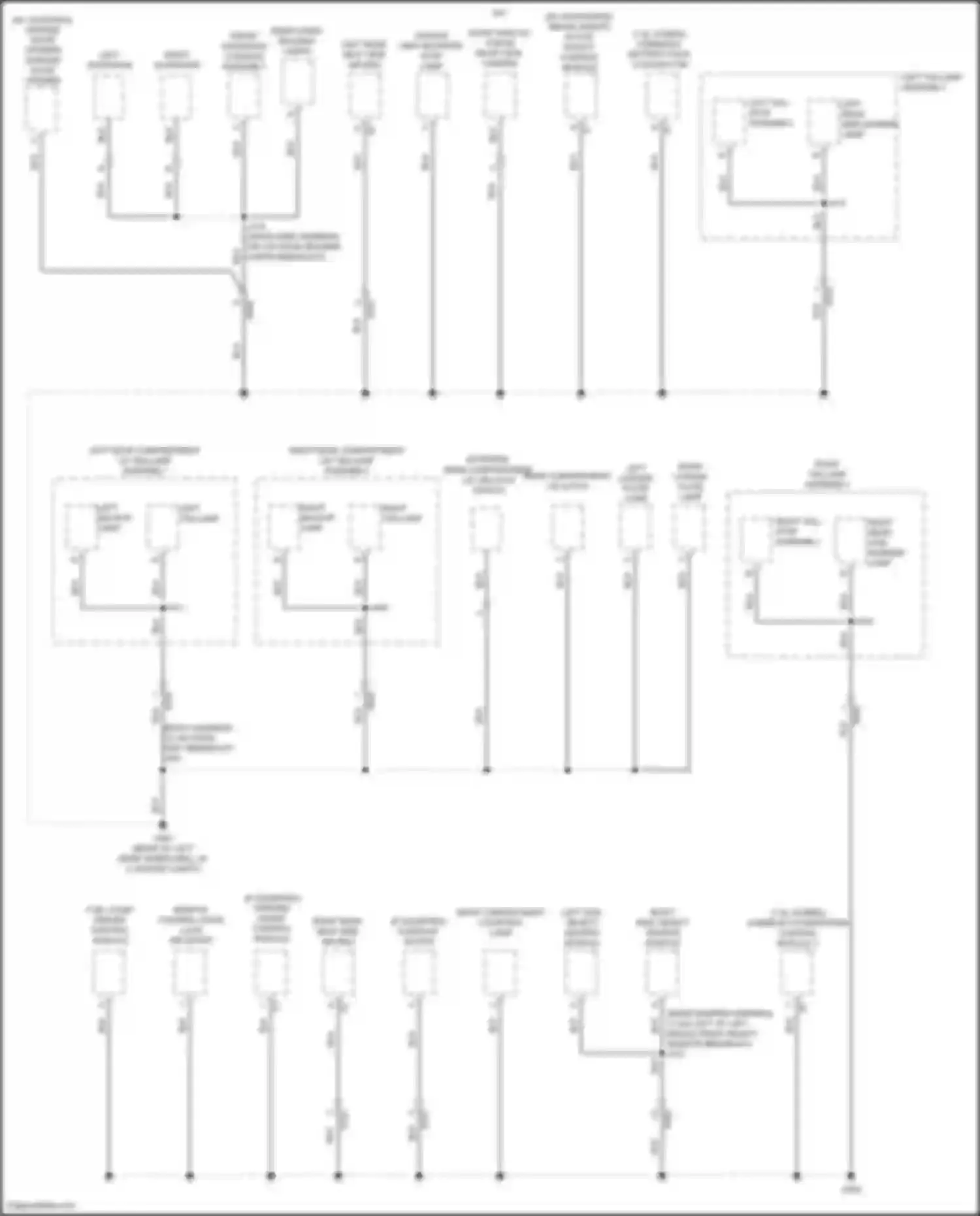 Wiring diagram front overhead console assembly for Chevrolet Malibu IX (2015-2018) (2 of 6)