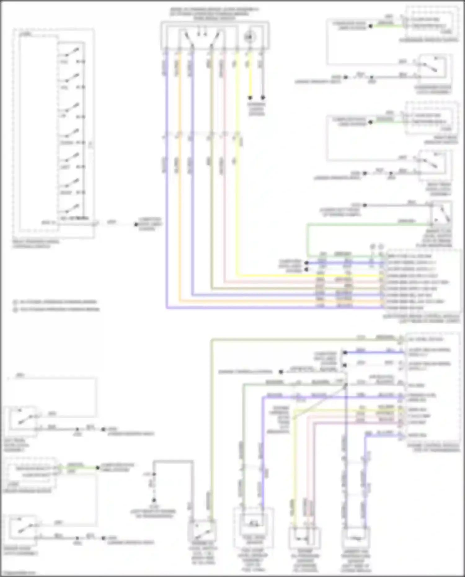 Wiring diagram fuel pump, level sensor assembly for Chevrolet Malibu IX (2015-2018) (1 of 4)