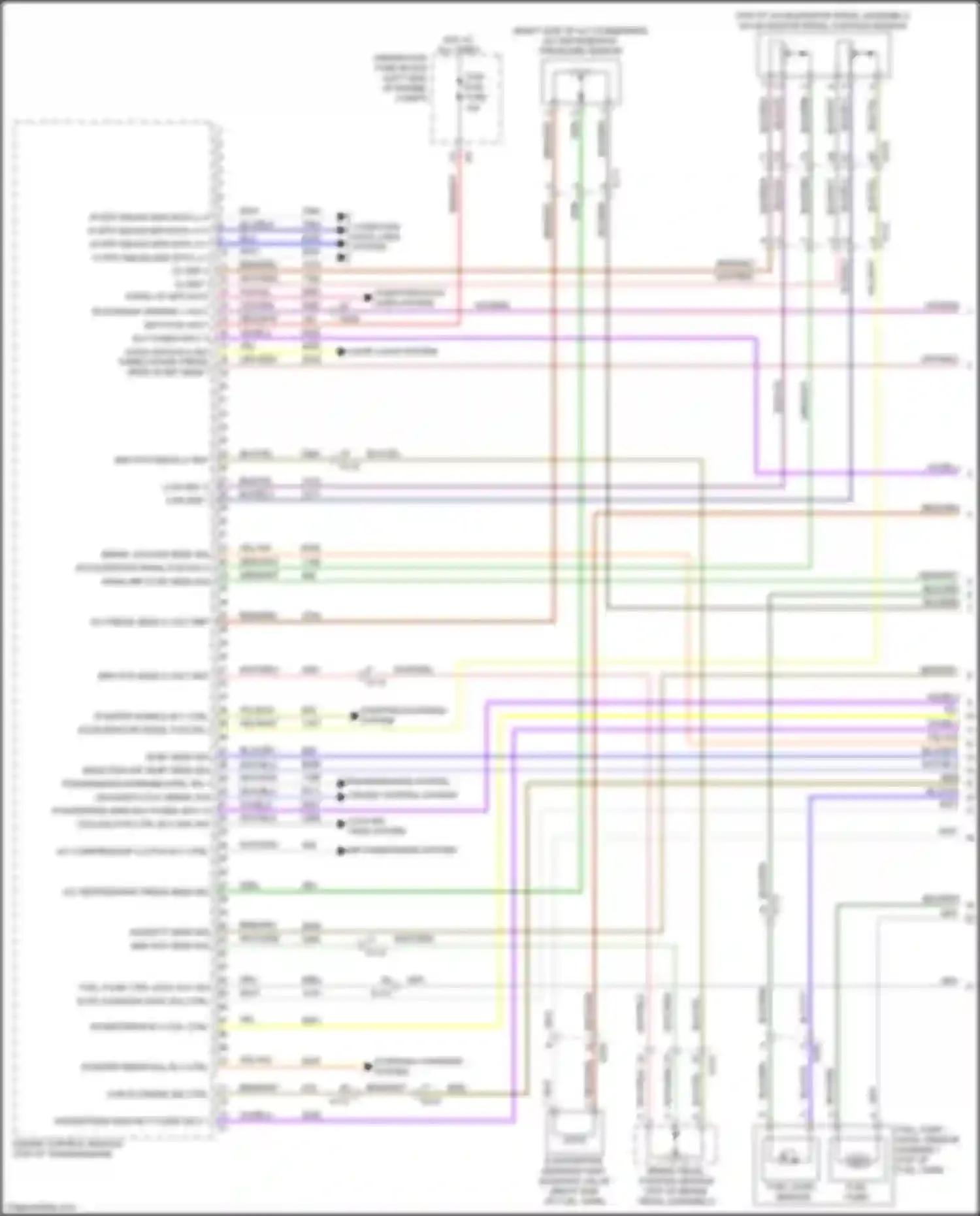Wiring diagram fuel pump, level sensor assembly for Chevrolet Malibu IX (2015-2018) (4 of 4)
