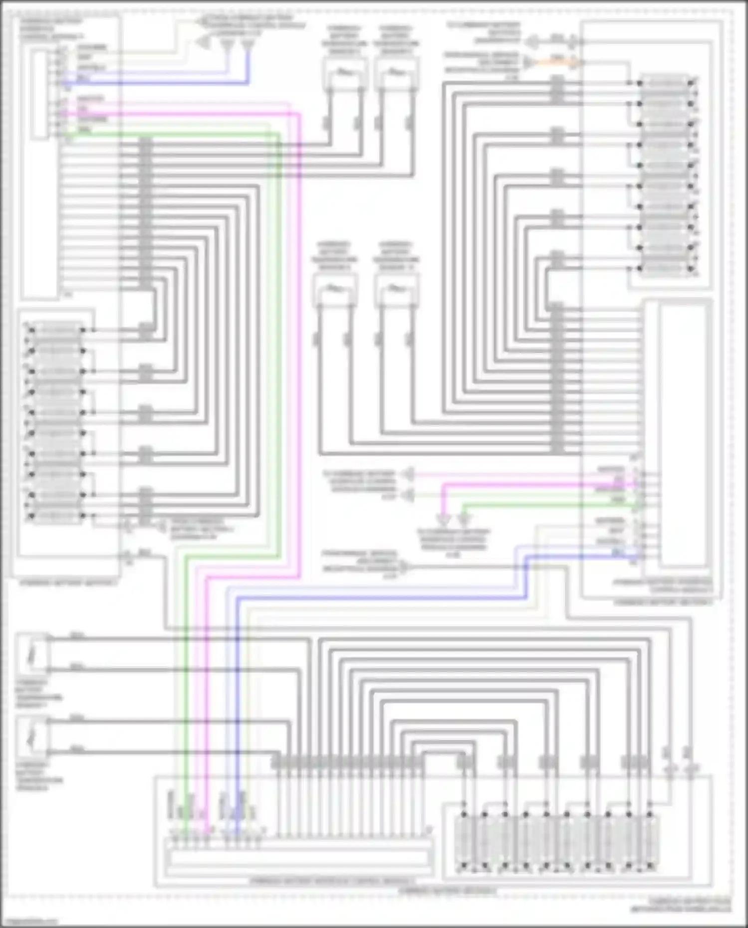 Wiring diagram hybrid/ev battery interface control module 3 for Chevrolet Malibu IX (2015-2018) (1 of 1)