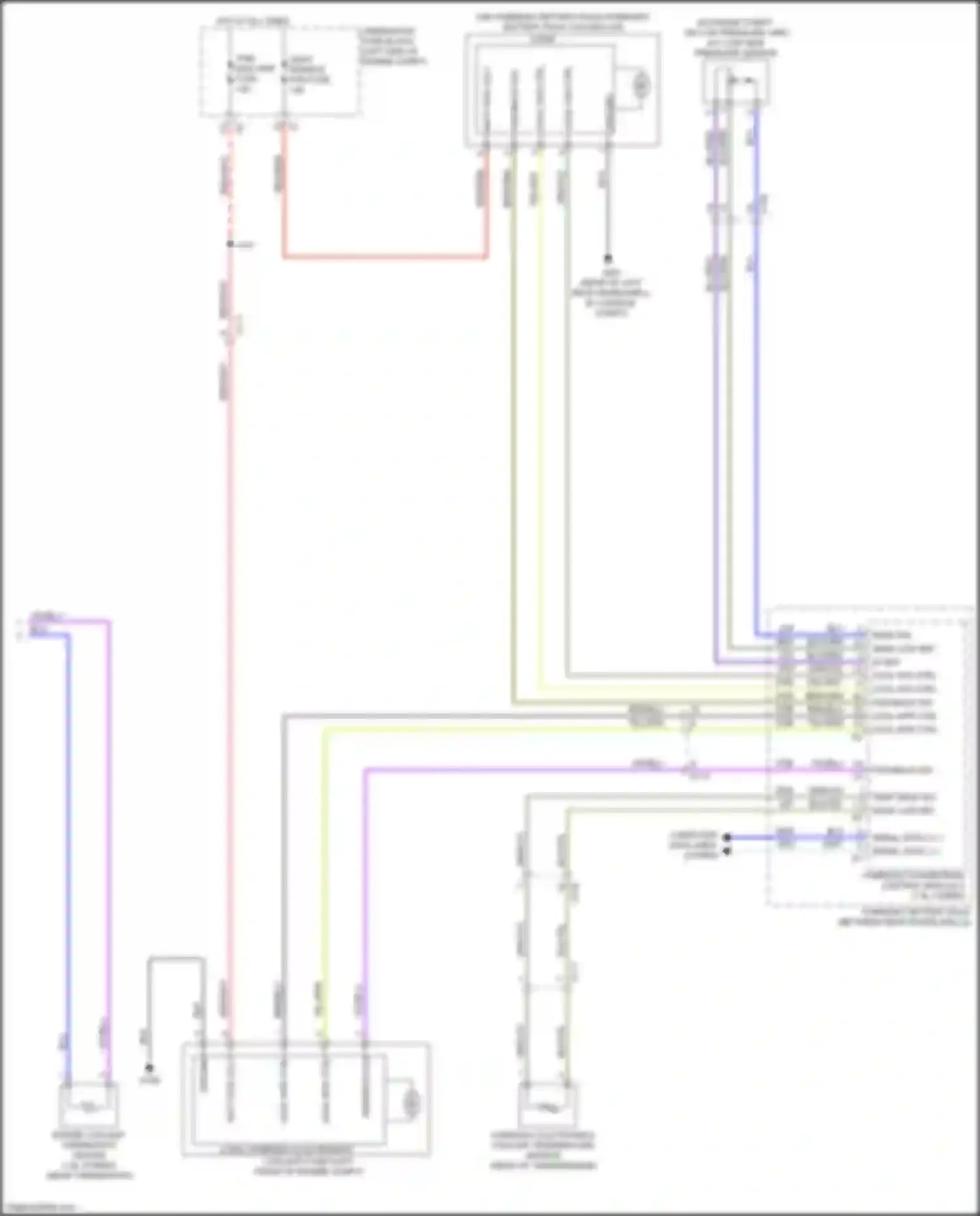 Wiring diagram hybrid/ev electronics coolant temperature sensor for Chevrolet Malibu IX (2015-2018) (1 of 2)